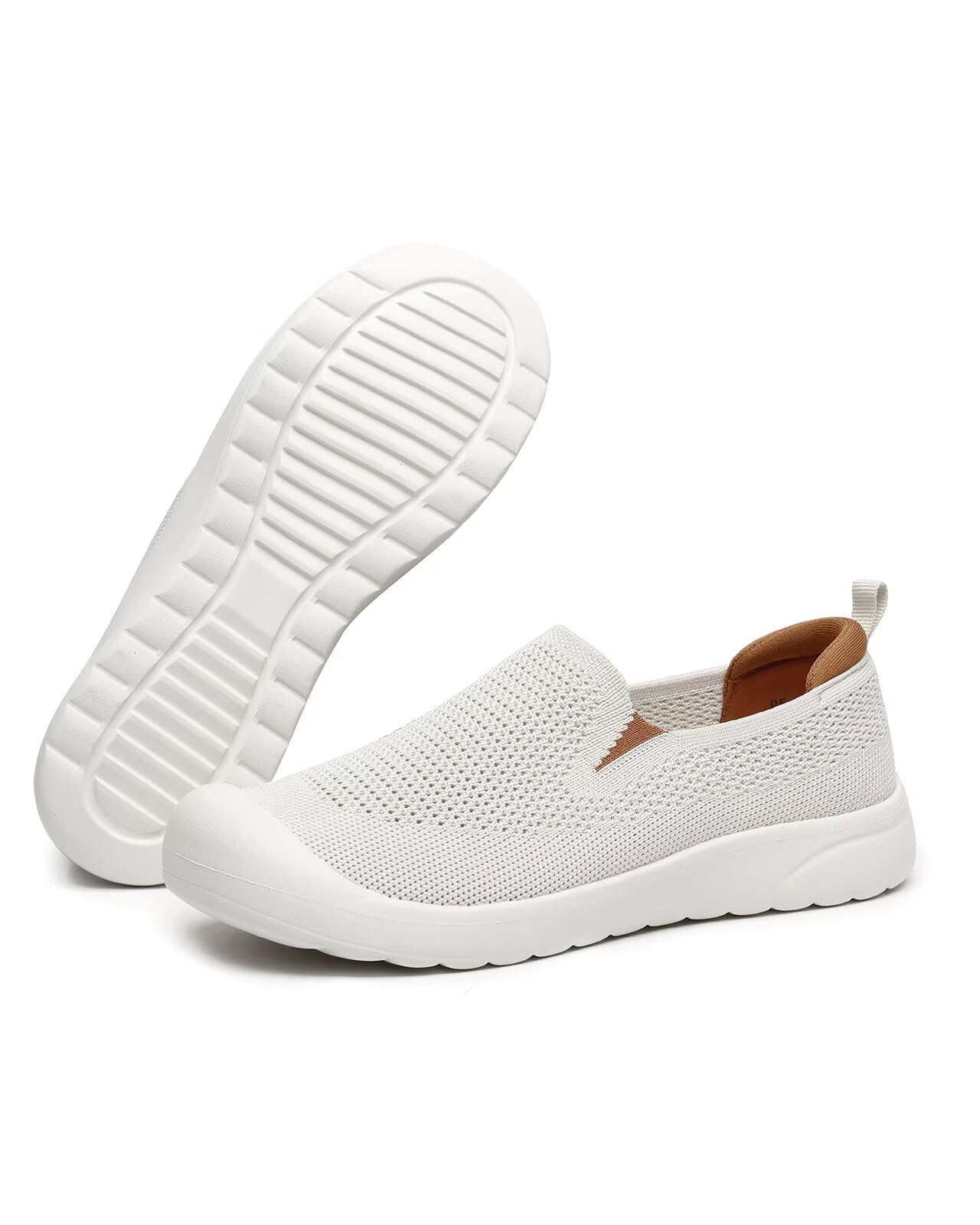 DEXJEWU Women's Slip-on Loafers Comfortable Walking Dressy Penny Shoes with Arch Support