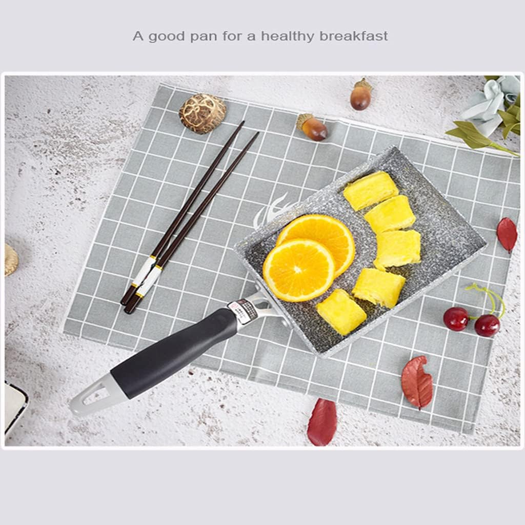 Japanese Omelette Rectangle Frying Pan Non-Stick Tamagoyaki Rolled Egg Cooker with Anti Scalding Handle Kitchen Cookware