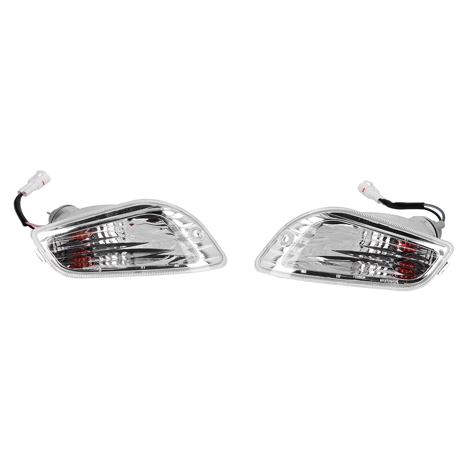 4 Clignotants Pour Moto – Compatibles Piaggio LX/LXV/S 50/125/150 2T Et 4T | Style Argent Et Noir | Lot De 4