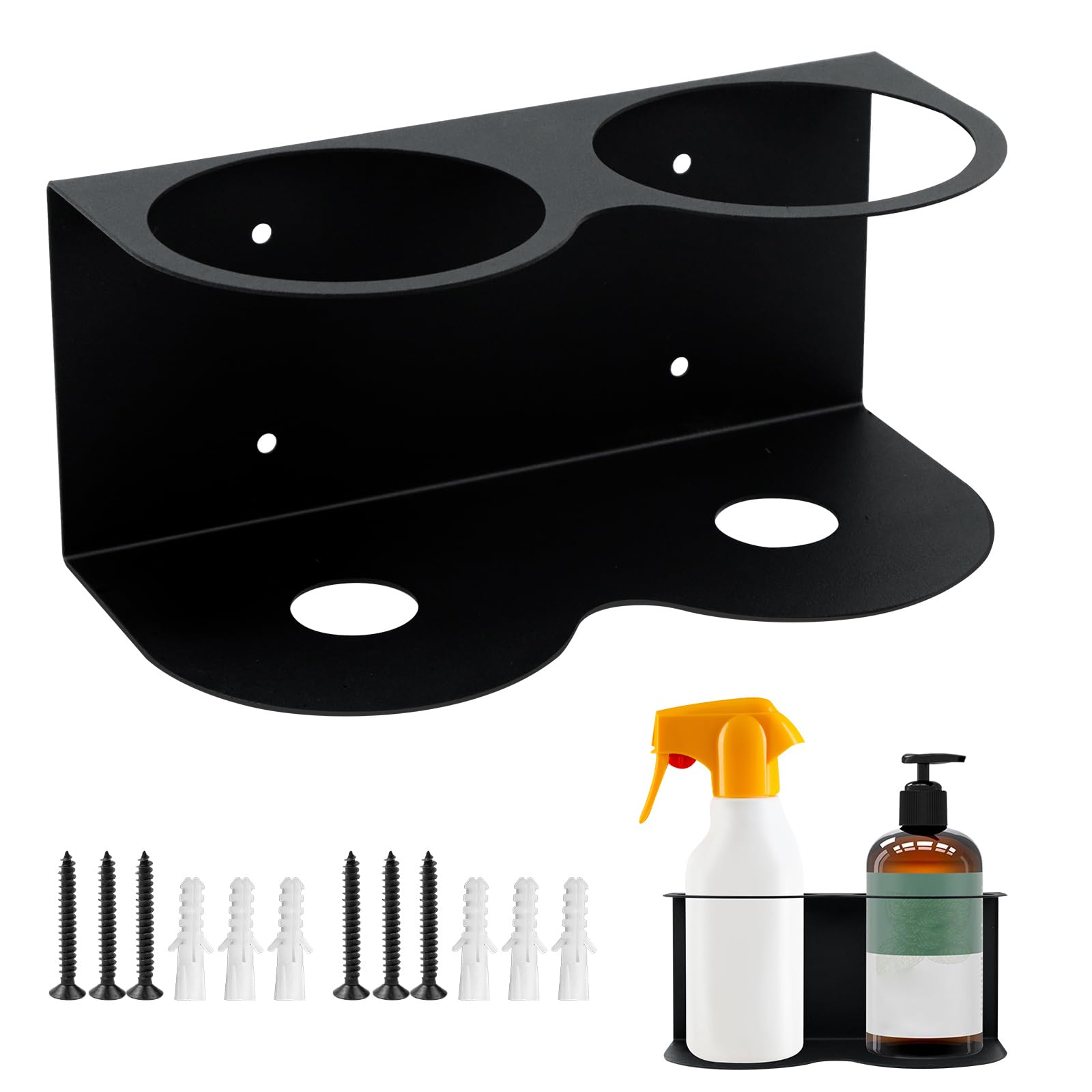 momgyaamz Spray Can Holder Spray Can Holder Metal Can Holder for Spray Bottles, Workshop Accessories Spray Bottles Storage Rack for Workshop, Garage, Shop, Home, Pack of 1