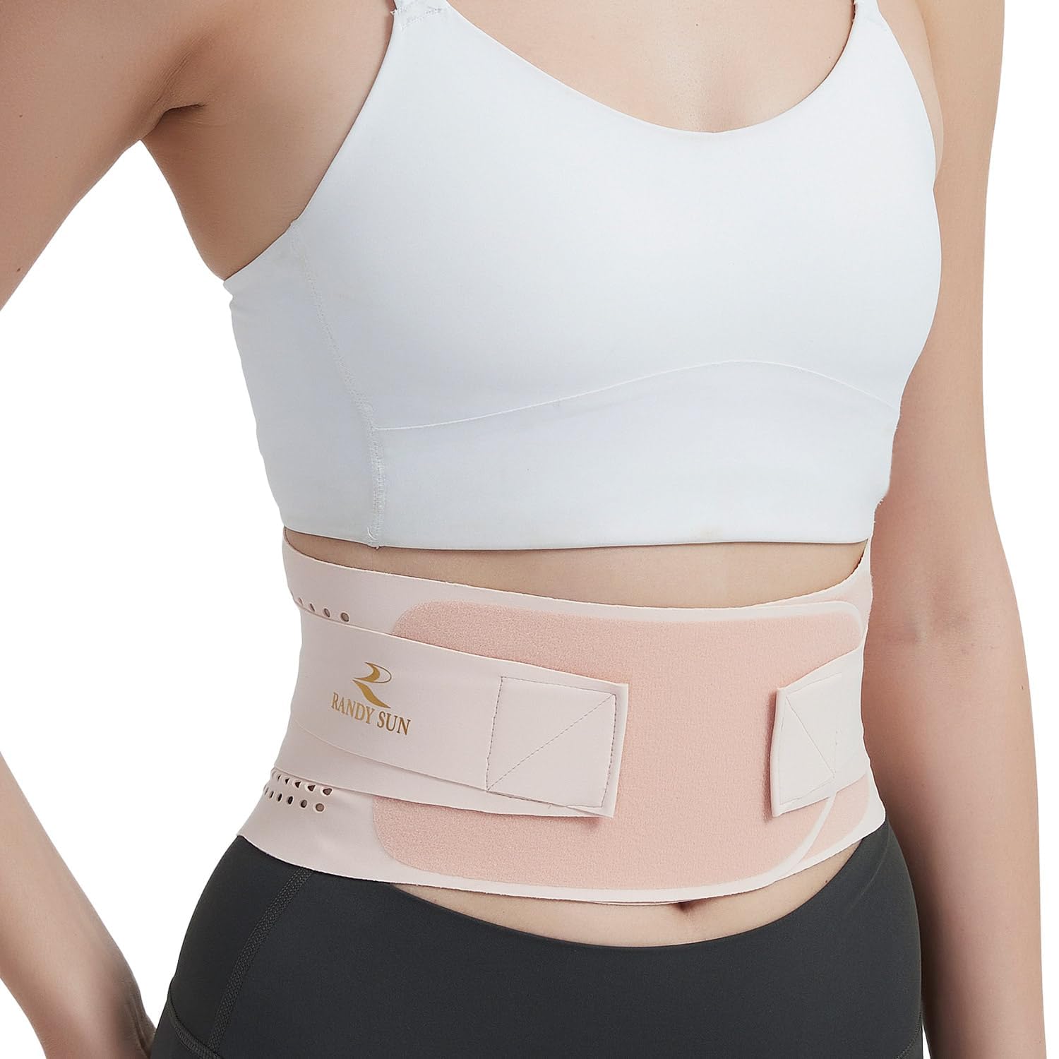Rückenstützgürtel Ultra-dünner & Unsichtbarer Rückenstützgurt für Damen, Rückengurt Nierengurt Bauchgurt Atmungsaktive Lendenstütze für Alltag, Büro, Sport und Haushalt, Diskret unter Kleidung