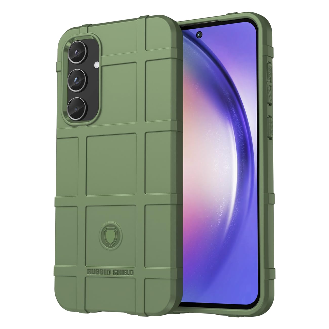 case for galaxy a55 5g case, for samsung a55 sm-a556u case, military grade shockproof heavy duty rugged tpu cover and camera lens protection phone case for samsung galaxy a55 5g green