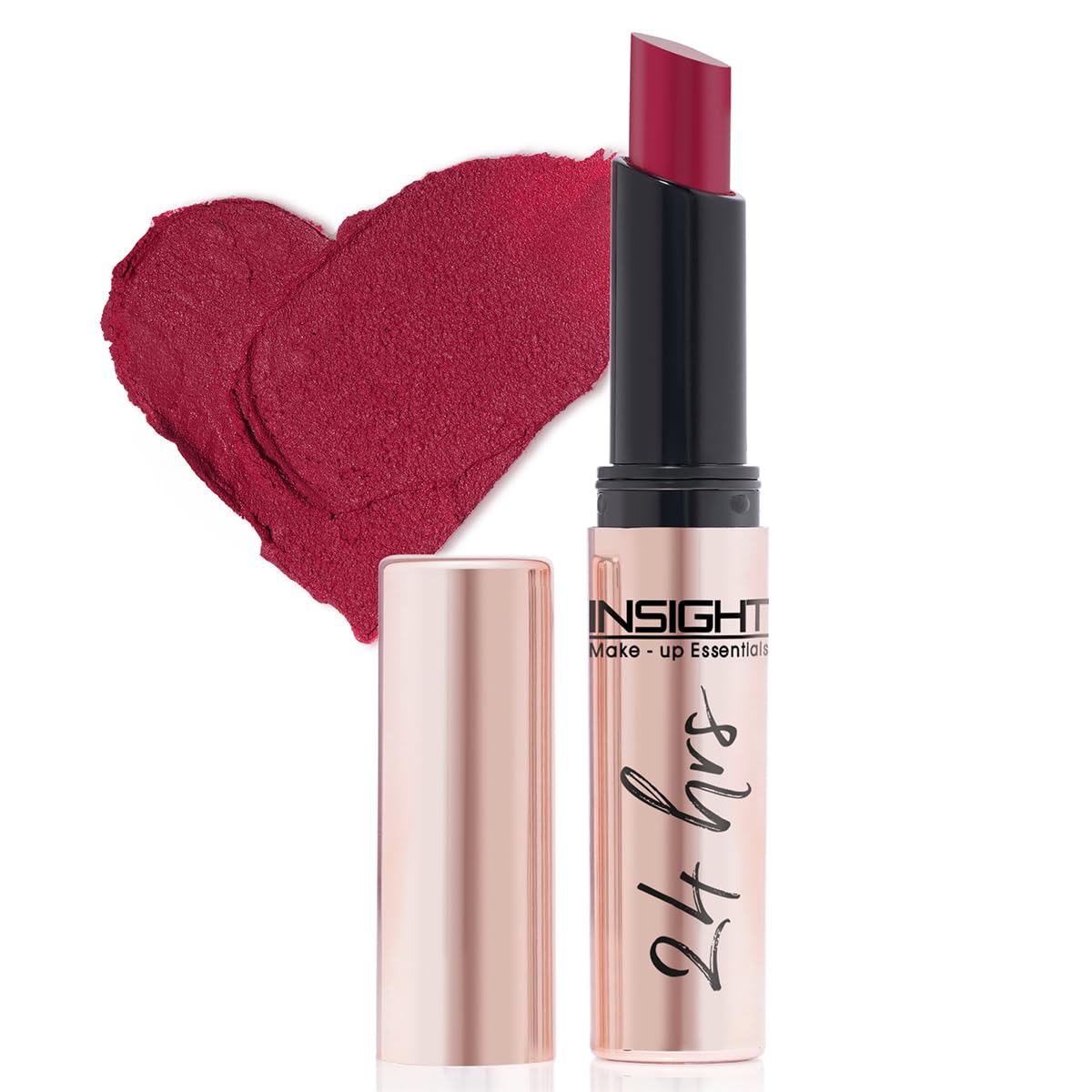 Insight Cosmetics 24 Hrs Non Transfer Matte Lipstick |Lightweight |Transferproof For 24Hrs |Nourishes Lips & Great For Daily Use |Highly Pigmented Smudge-proof | Water-Proof | Toxic Free & Vegan | 16- Yes Please