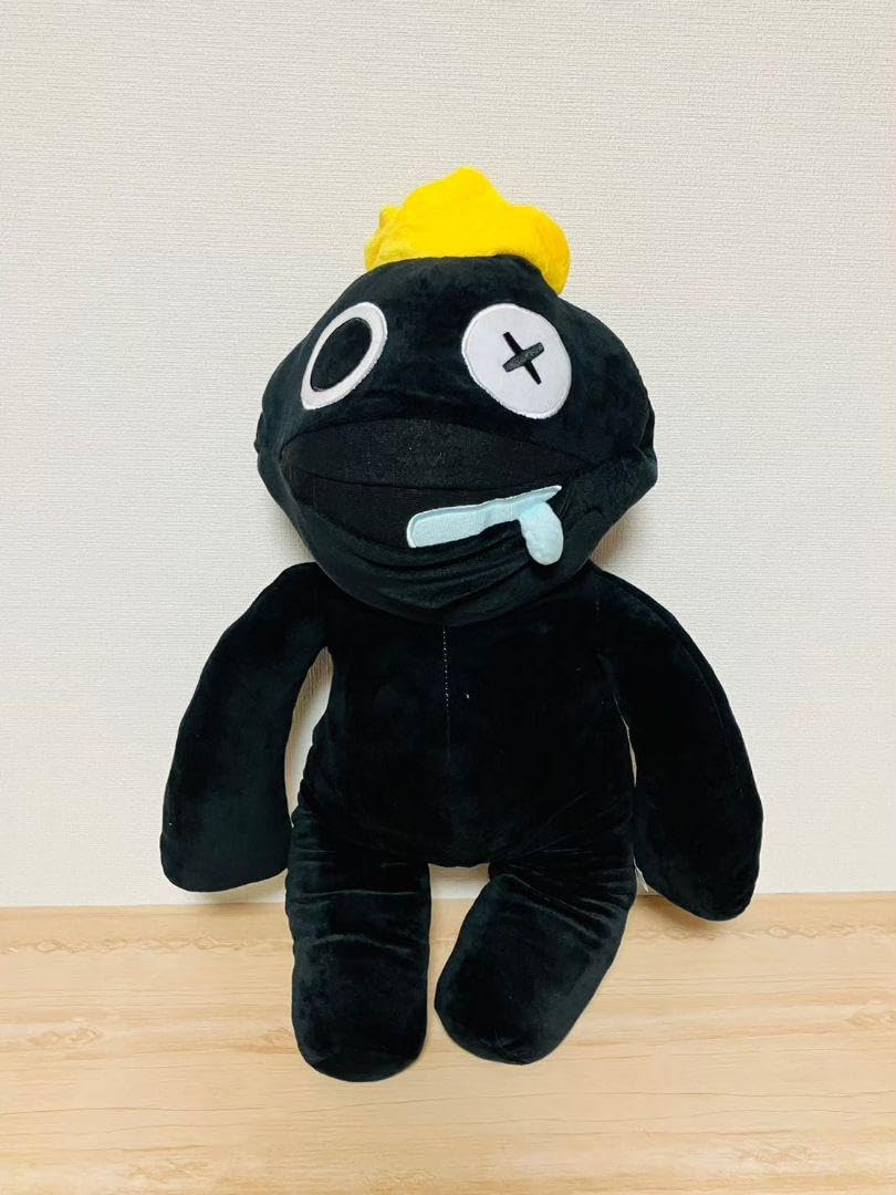 THE MONSTERS ぬいぐるみ　ラブブ　ブラック 黒 レインボー 虹色 THE MONSTERS ぬいぐるみ ラブブ ブラック 黒 レインボー 虹色