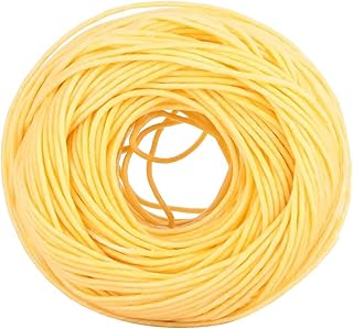 Hemp Wick, 61m Edible Wick for Butter Candle Portable Edible Candle Wicks for Butter Candle Slow Burning Candle Wick Lightweight Hemp Wick Roll(Light)
