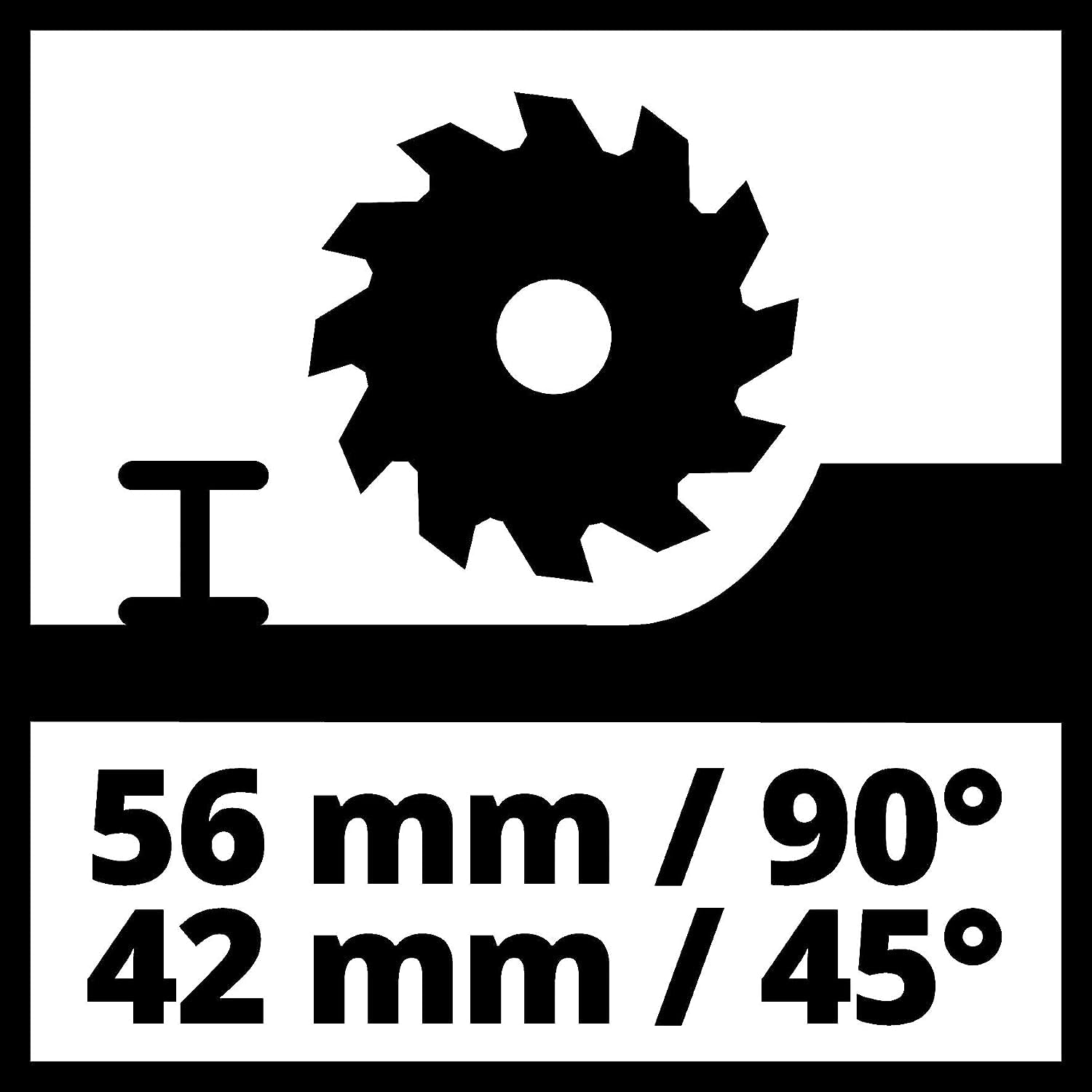 Einhell TE-PS 165 Sega circolare ad immersione (tensione 230 V, 1200 W, giri al min. 5200, lama Ø165 x Ø20, taglio max 56 mm)