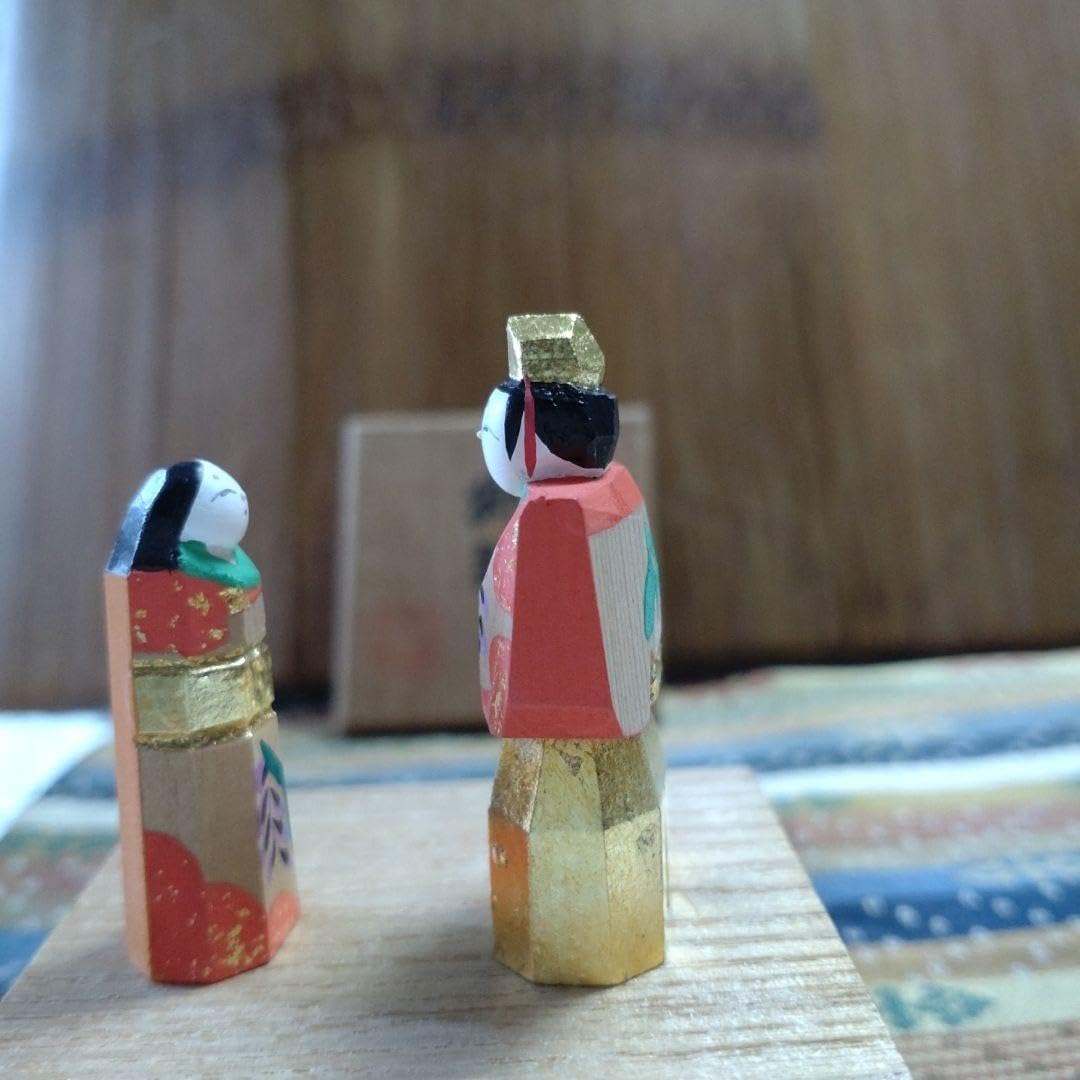 一刀彫立雛セット（男雛・女雛）1号 一刀彫立雛セット（男雛・女雛）1号 一刀彫立雛セット（男雛