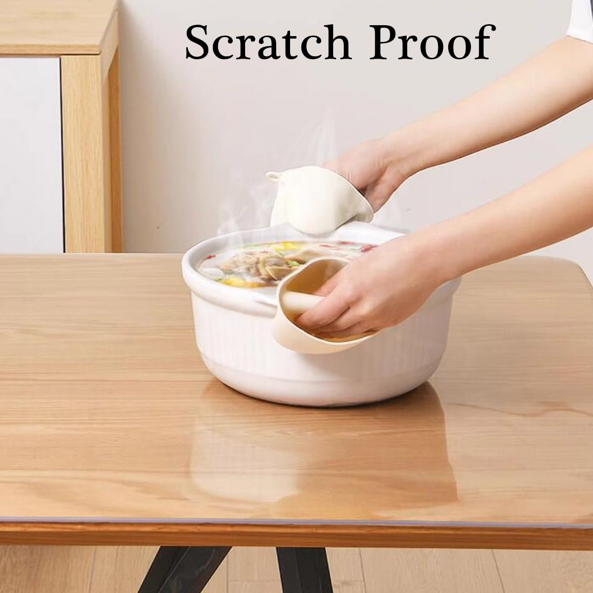 Sous-Main Transparent Anti-reflets Transparent Tapis De Protection Tapis De De Bureau Résistante À I'huile Tapis De Dessin Idéal Pour Les Surfaces De Travail(60x100cm)