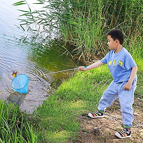 Unbekannt Butterfly Net Childrens Butterfly Net Telescopic Nets Butterfly Net Fishing Net with Folding Bucket for Catching Insects Fishing Play