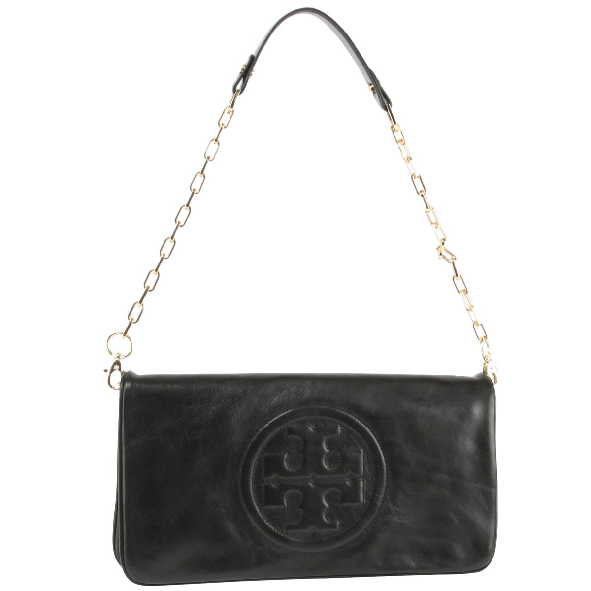 Tory Burch Bombe Reva Clutch Bag- Black