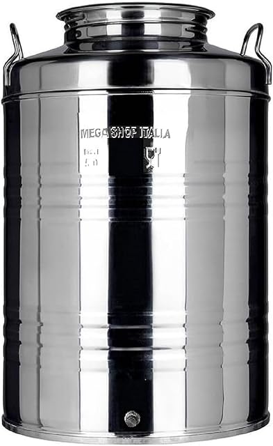 Megashopitalia Poubelle à Huile en Acier Inoxydable 18/10…