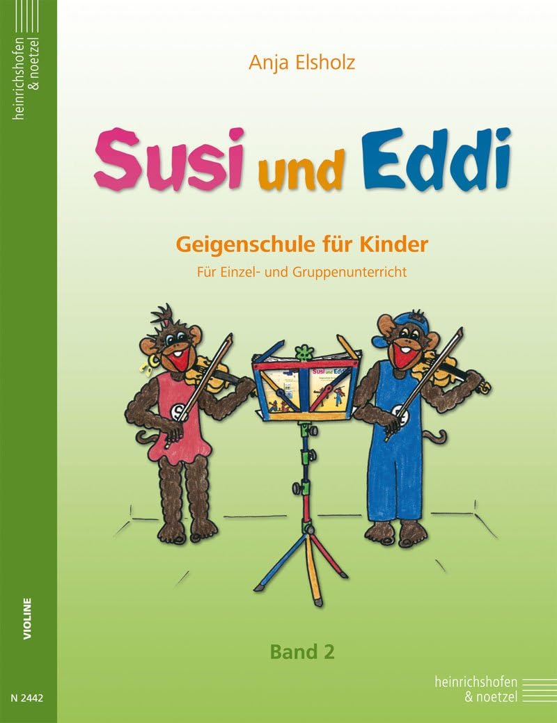 Susi und Eddi Band 2 + Band 3 | Geigenschule für Kinder | Anja Eisholz | ISBN 9783938202272 + 9783938202289 | Verlagsnr. 2442 + 2443 | Soundman Kolophonium