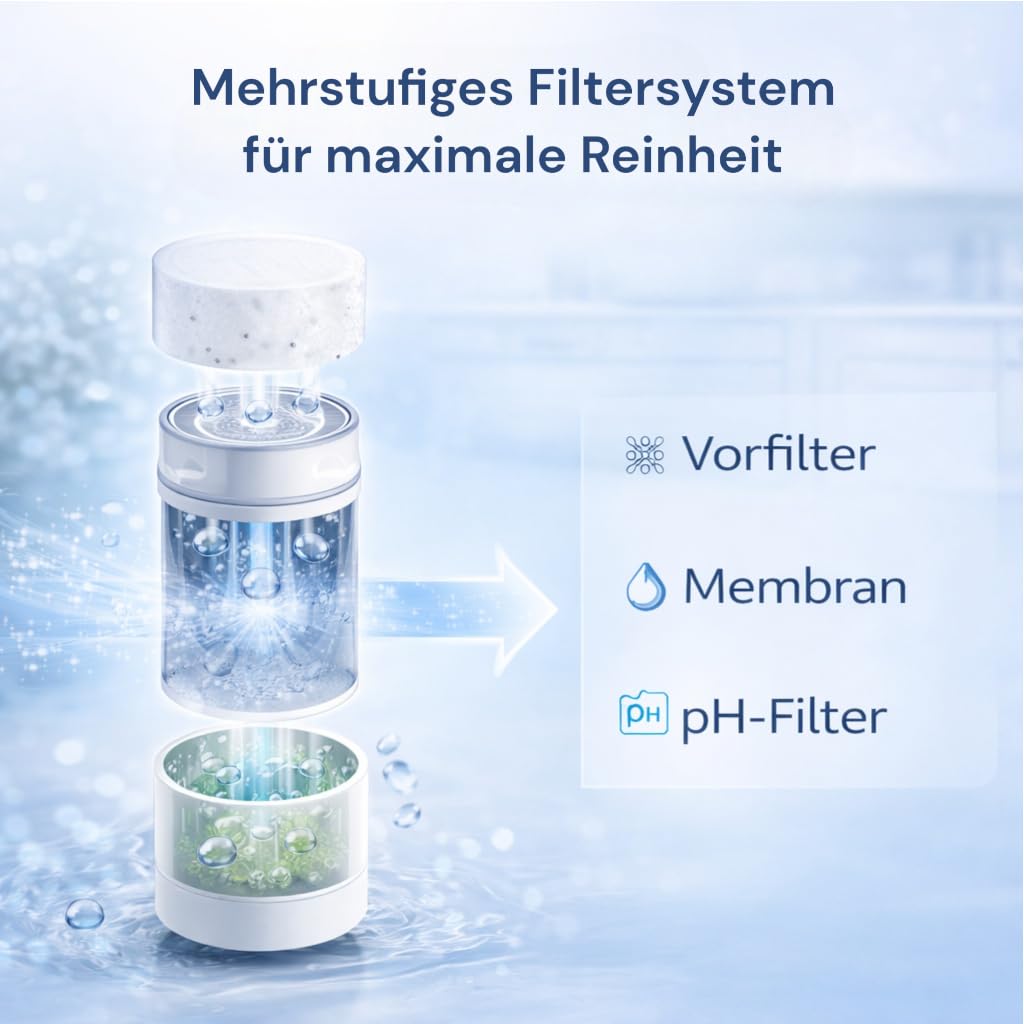 Ultimate Compact One 600 GPD DirectFlow Osmoseanlage Untertisch | Tanklos, nur 12,5 cm breit, 1,6 l/min, 2:1 Reinwasserverhältnis, pH-Optimierung, Aqua-Stop und Filterwechsel ohne Werkzeug