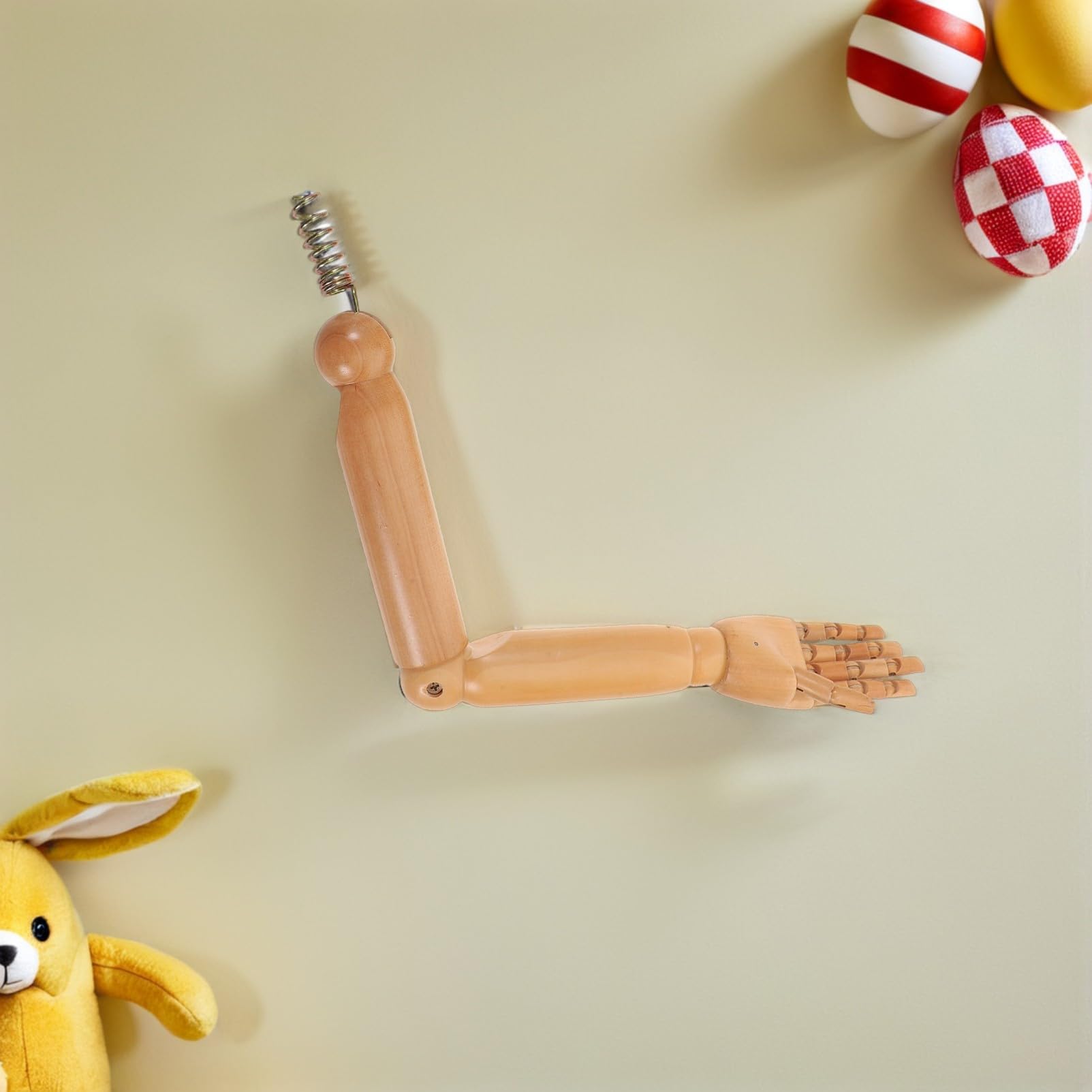 Brazo de Maniquí Articulado de Madera Caqui, 1 Par para Manualidades | Articulaciones Móviles y Flexibles, Reemplazo para Maniquí y Títere, Proyectos de Arte y Bricolaje