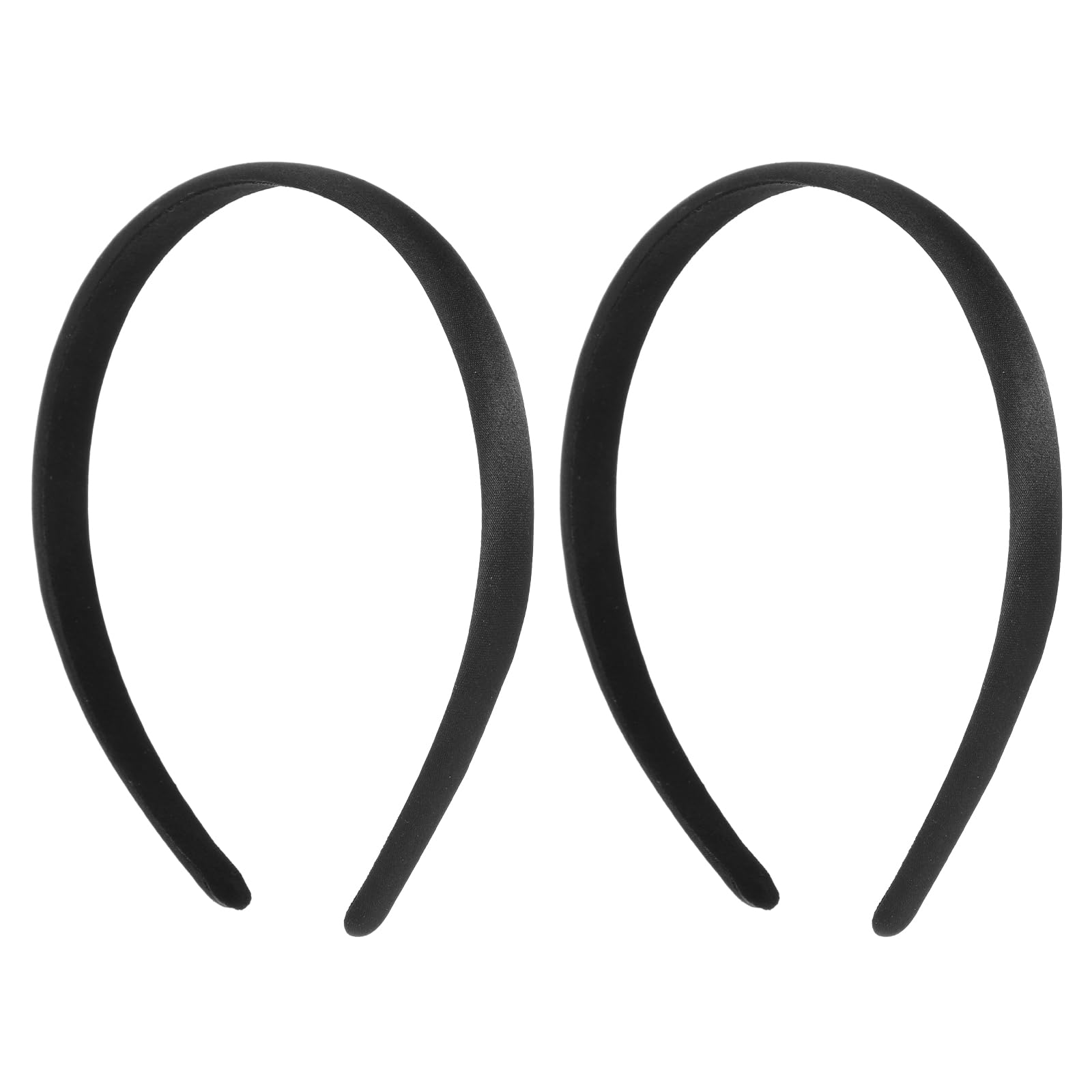 2 Diademas De Satén Para Mujeres Y Niñas, Antideslizantes, A La Moda, Banda Ancha Para El Cabello, Bandas Elásticas Sólidas, Accesorios De Disfraces Para Cosplay, Vacaciones, Halloween (negro, Rosa