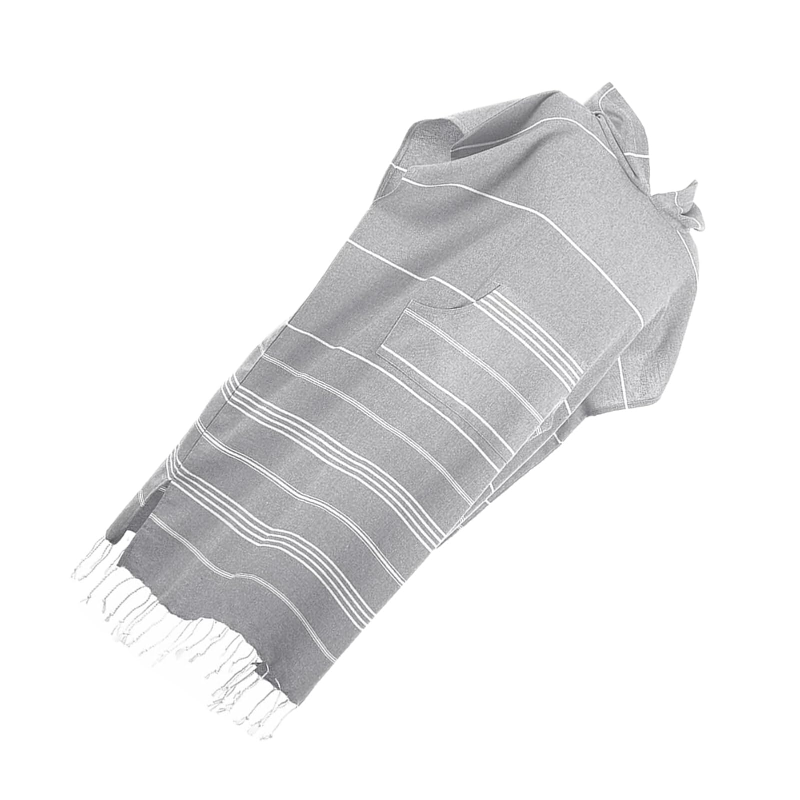 IEEDFJKK Oversized Surfer Poncho Towel Changing Bathrobe At Beach Turkish Cotton Cloak Towel Surf Cape Change Towel Towel Hooded, Light grey