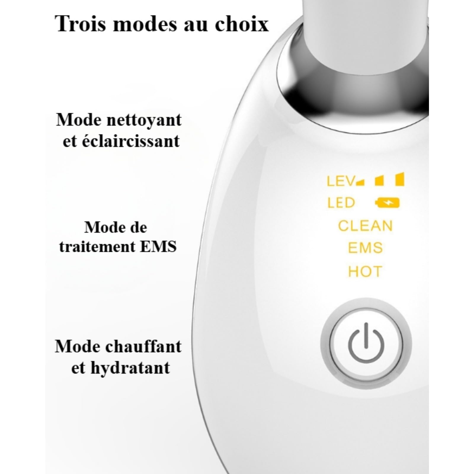 Skinova Beauty Lumi Beauty 7 Lumières - 7 En 1 Appareil De Beauté Visage Anti-Âge, 45°C Réducteur De Rides (Blanc)