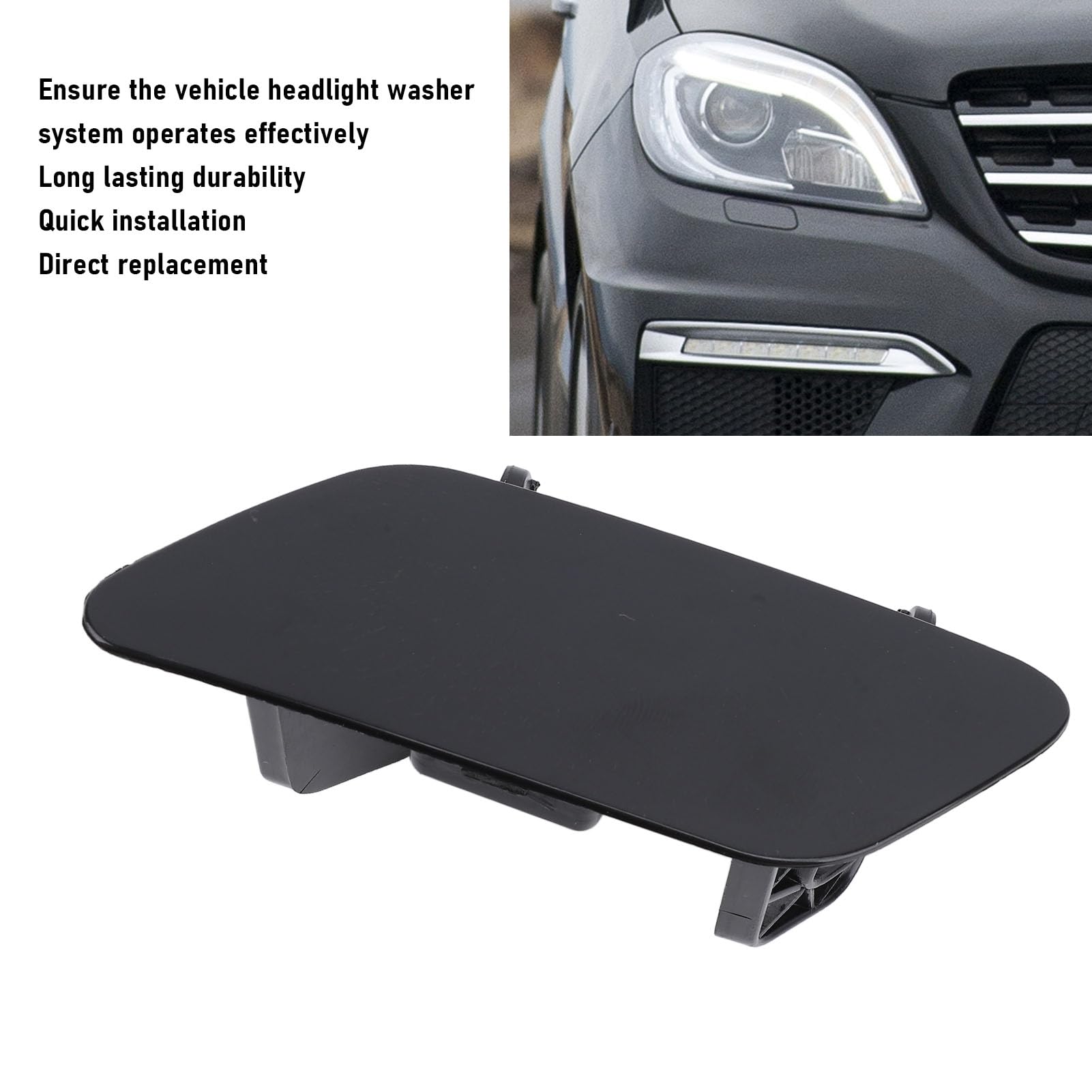 Yctze ML Classe W166 Tappo Lavafari Resistente agli Urti Nero Copri Ugello Lavafari per ML63 dal 2012 al 2015 (Sinistra (1668600108))