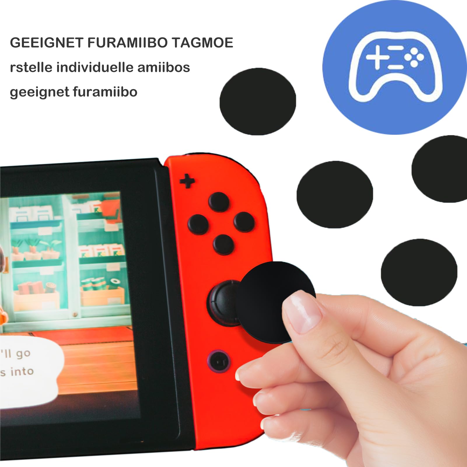 50 Étiquettes NFC NTAG215 | Autocollants Programmables | 25mm - 504 Octets | Pour IPhone Et Android