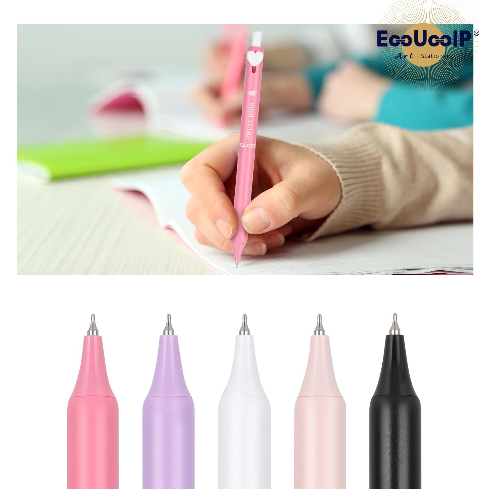 12 Penne Gel Nere Surcotto 0.5mm - Asciugatura Rapida Per Scrittura Precisa - Foto 10