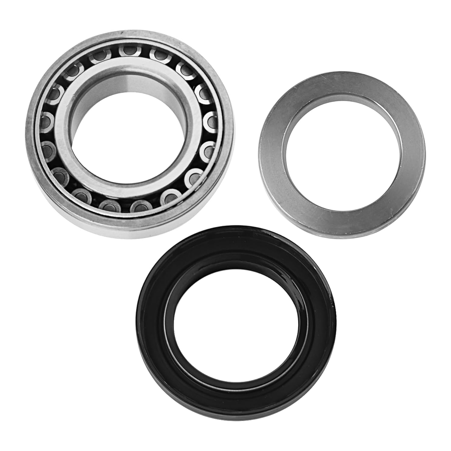 2 Set Rear Axle Shaft Wheel Bearing Inner Spacer Oil Seal Kit Replace for 40210-7S210 43070-7S200 432527S200 430707S200 402107S210 Compatible with Nissan Titan 2004-07 Frontier 2005-17 Xterra 2006-15