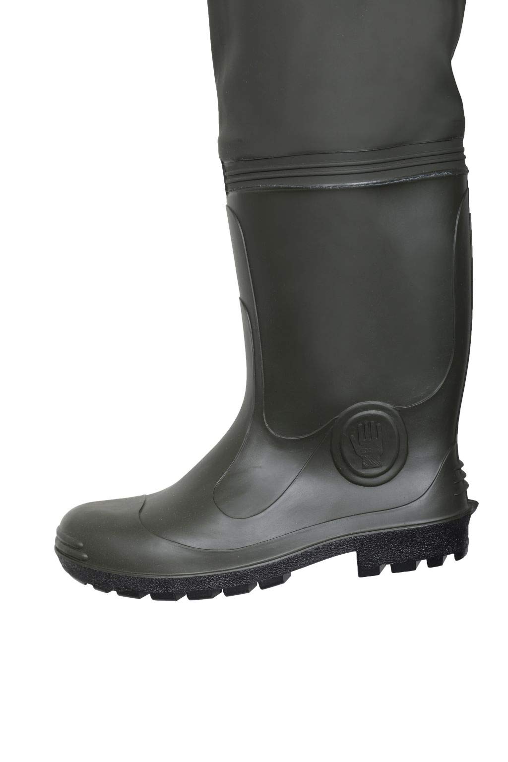 PROS Wathose Standard AJ-SB01 Grün Anglerhose Fischerhose Teichhose Hochwasserhose
