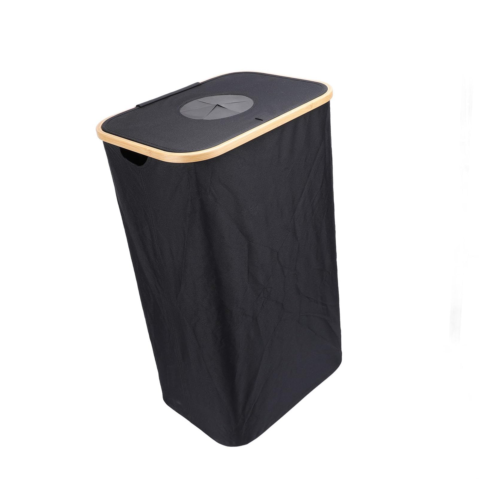 Pongnas Sacco per Raccolta Differenziata Pieghevole 44 X 33 X 73 Cm con Sacco Interno Lavabile Rimovibile per Cucina Casa Ufficio Uso Interno Esterno (BLACK)