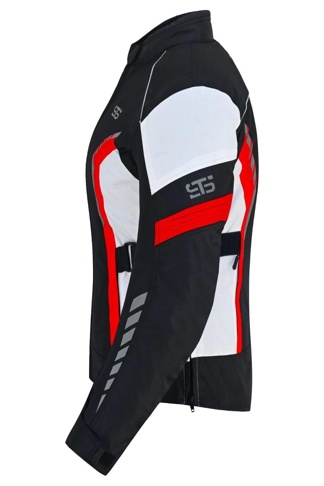 Genérico Chaqueta de Moto para Mujer ST 848 MXP-Tex, 3 Capas, 4 Estaciones, Impermeable, Poliéster 600D