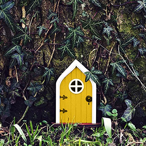 Joycabin Puerta de duende de madera en 3D decorativa Cover