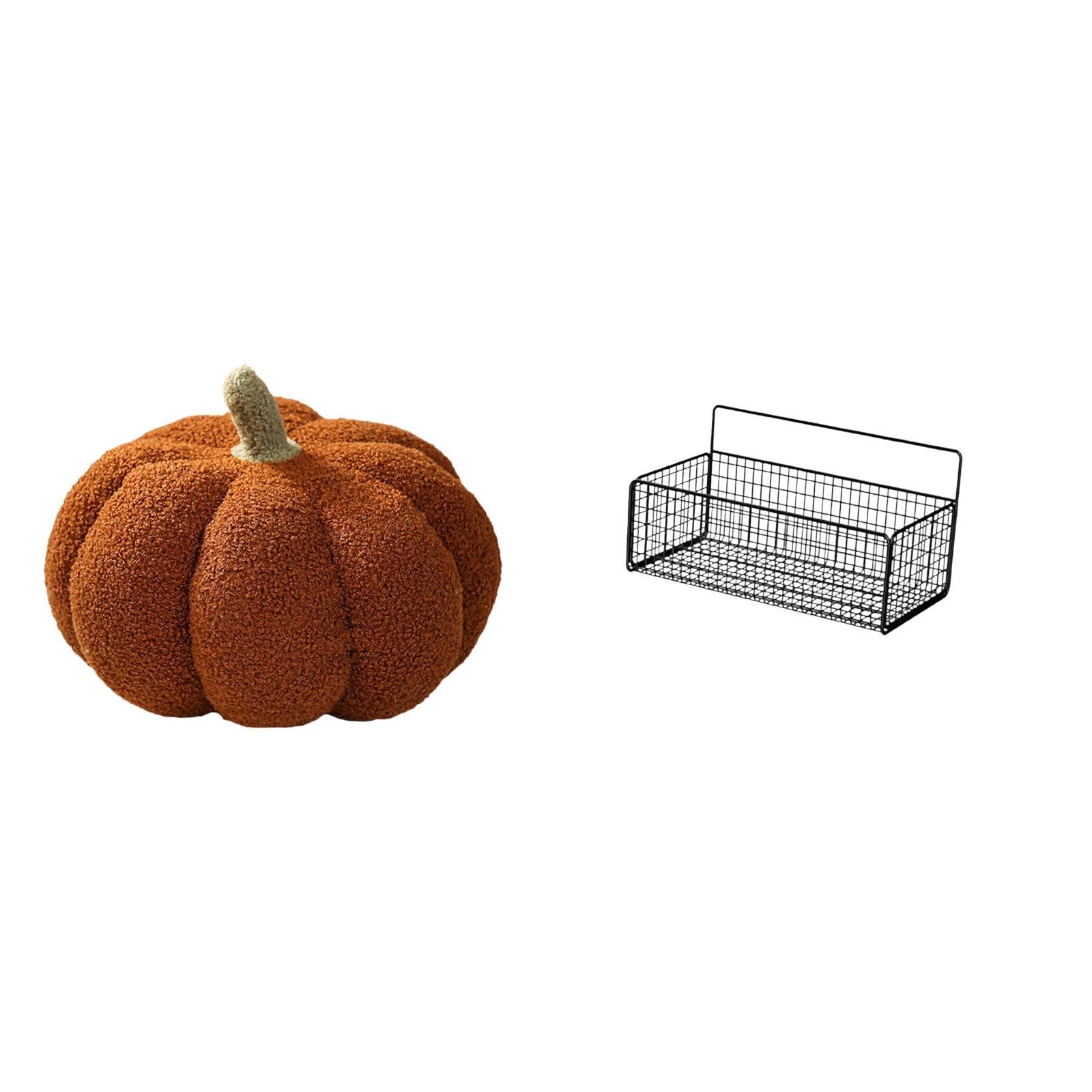 Halloween Pumpkin Pillows Plush Sofa Cushion Decorative Bedroom Decor with Floating Metal Wall Organizer Wire Storage Basket Shelves for Kitchen Bathroom Living Room |Home & Garden | Pillows-image-36