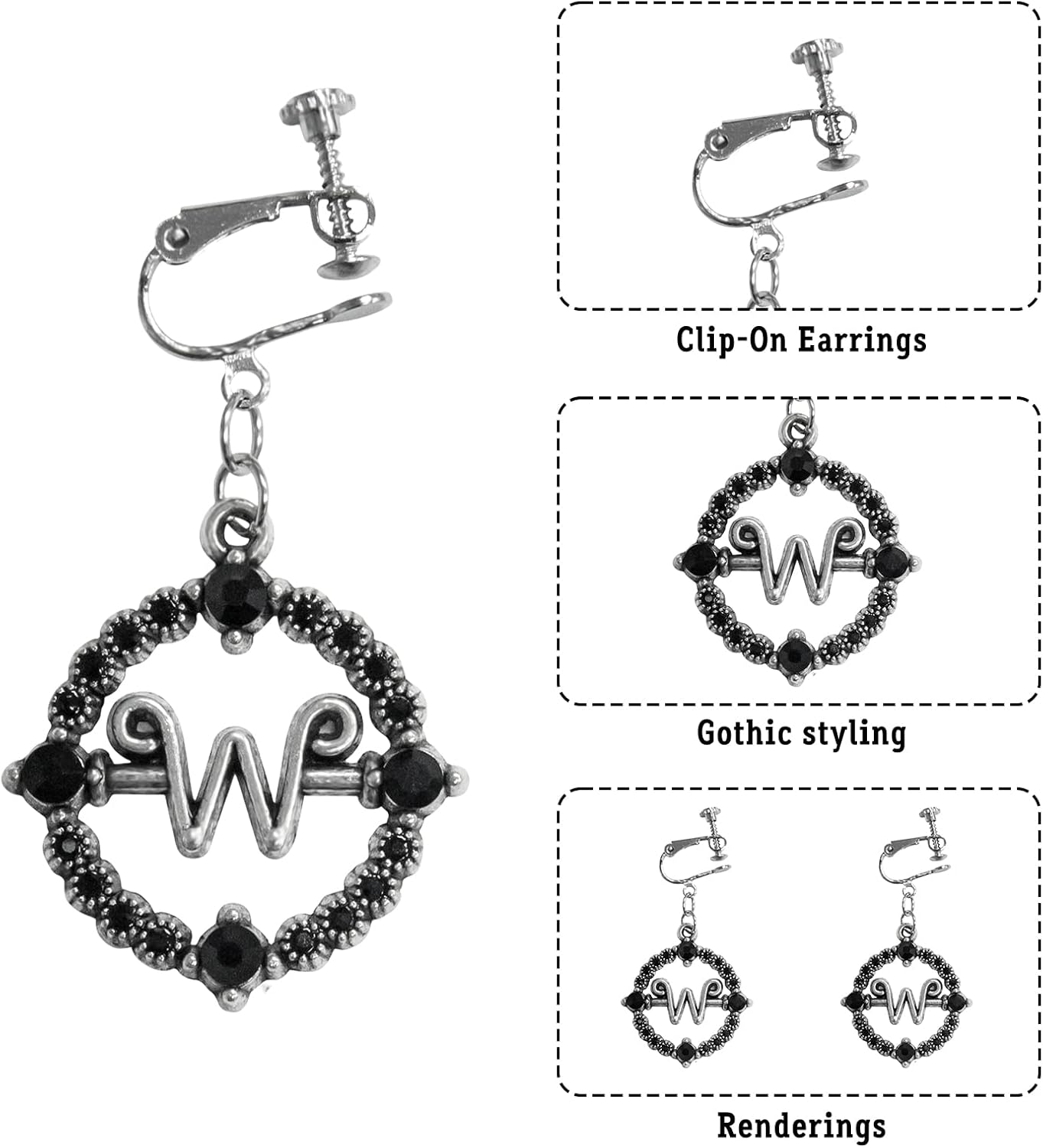 LZH Kid Black Halloween Costume Dress For Girl Cosplay Princess Halloween Outfit With Wig Bag Earrings Socks - Image 4