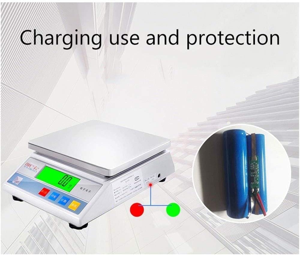 Báscula electrónica Báscula de Cocina Báscula de Cocina for Hornear en casa, Báscula de Mesa Báscula de Cocina electrónica de Acero Inoxidable(6kg/0.1g)