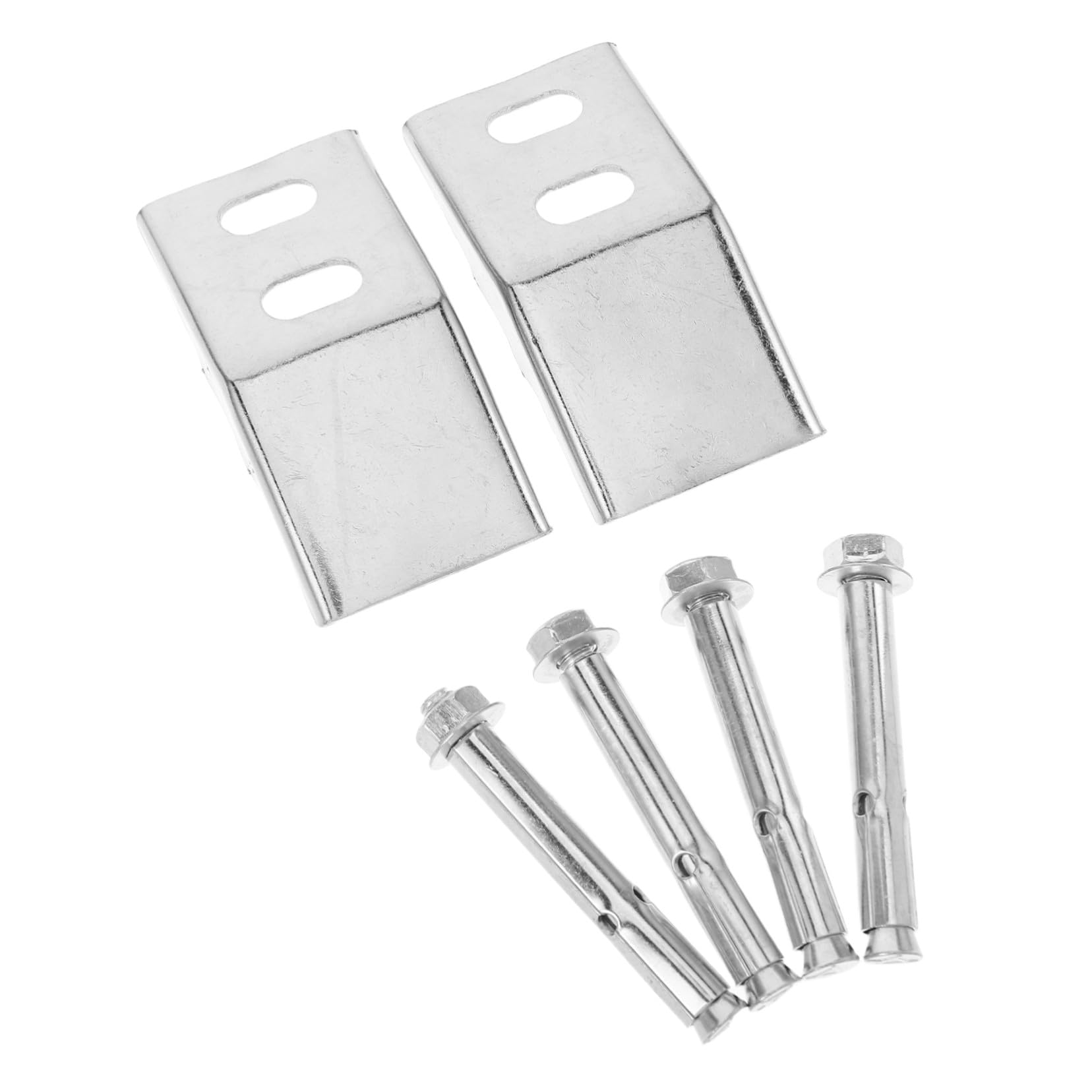 Kit di montaggio per orinatoio in acciaio inox, 2 set di staffe resistenti con viti per un'installazione sicura e una facile pulizia degli orinatoi da parete, perfetti per il bagno