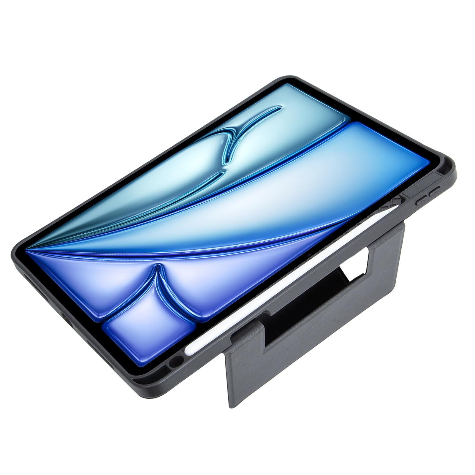 Etui na klawiaturę iPad Pro 11 cali (M5/M4, 2025/2024), z odłączaną bezprzewodową klawiaturą Bluetooth, lekki, czarny