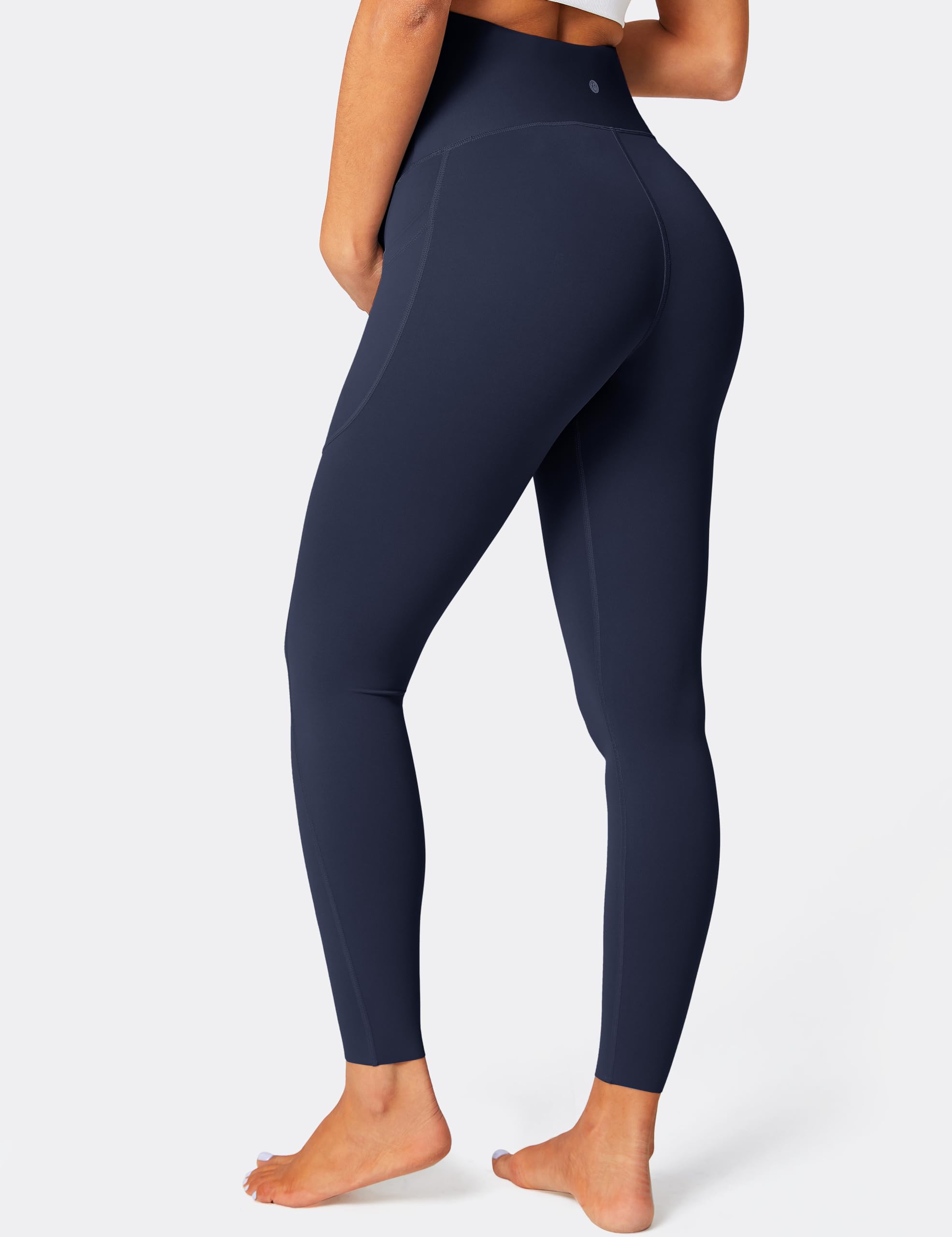 BAYDI Leggings premaman sopra il pancione con tasche Allenamento Supporto Pancia Elastico Morbido Pantaloni Gravidanza Activewear Pigiama