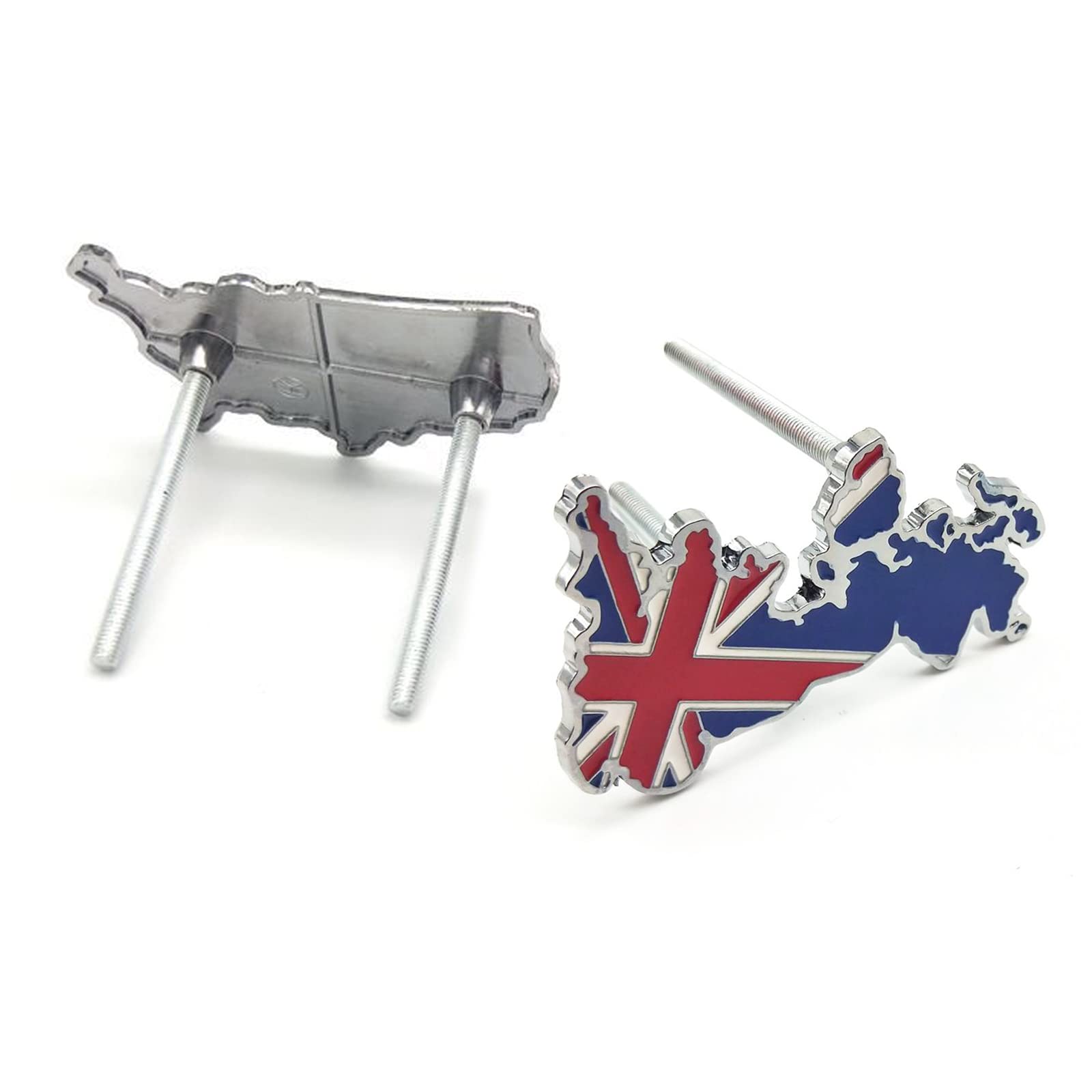 Great Britain Flag Car Truck Black Shield Grill Badge Grille