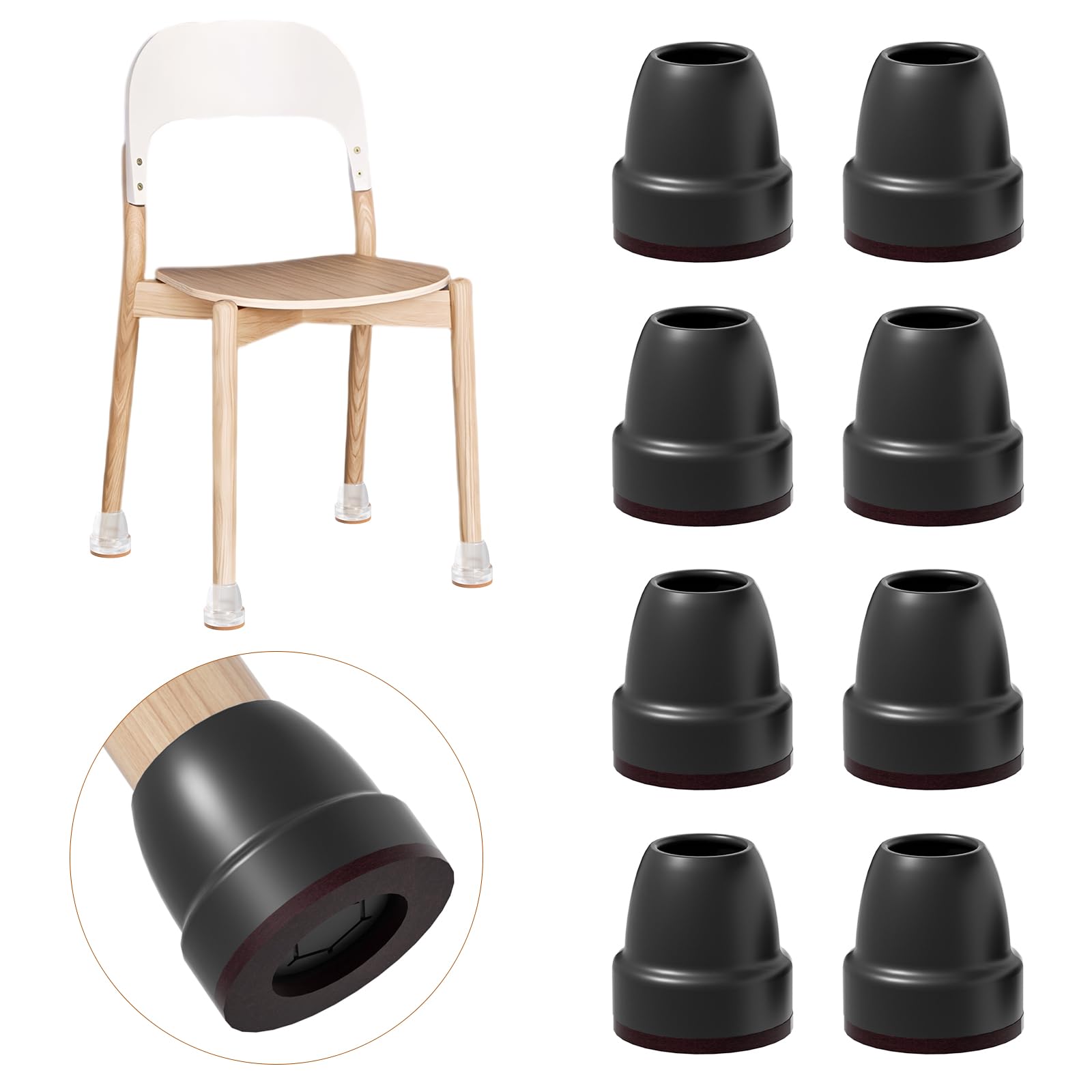 Ezprotekt Chair Leg Covers Anti Skid Sliding Automatic Switching