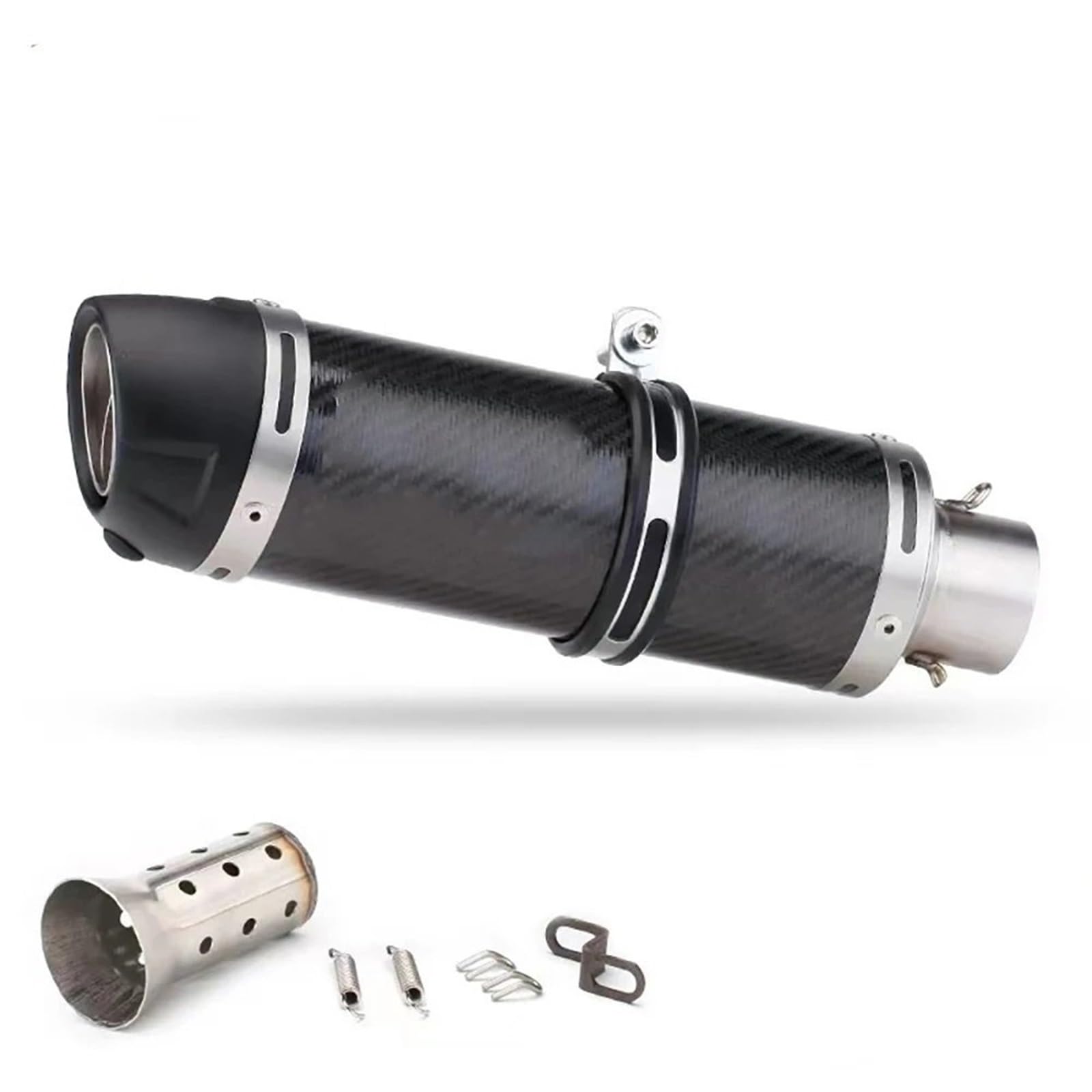 Para Z1000 para Z900 GSR600 FZ6N R1 R6 R3 51mm tubo silenciador escape para Tubo de Escape moto Tubo Escape(Type D with Laser)
