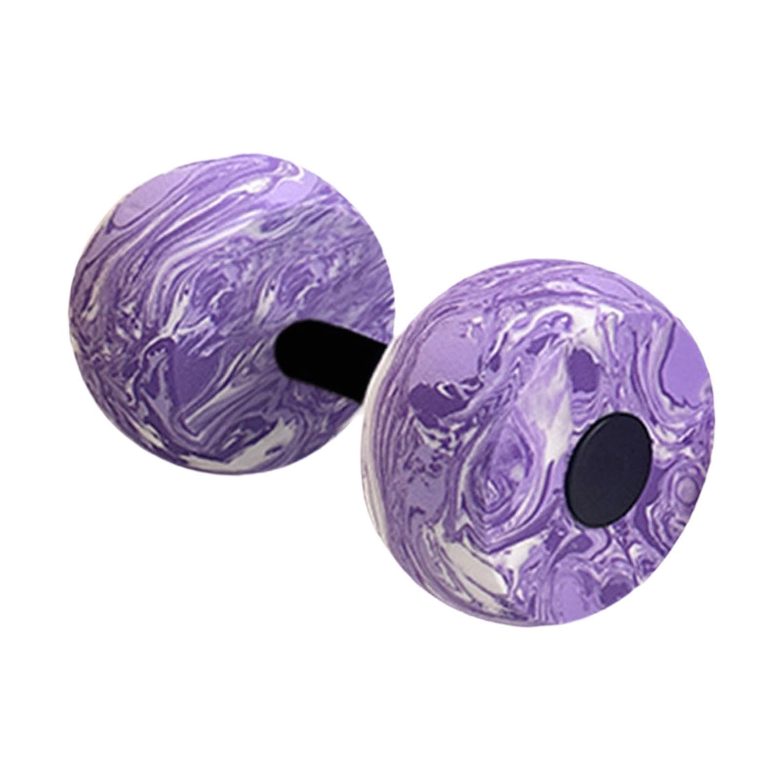 FASHIONMYDAY Aquatic Exercise Dumbbell Adults Pool Fitness Lightweight Eva Water Dumbbell Purple And White | Sporting Goods | Fitness Running & Yoga | Fitness Equipment & Gear-image-25