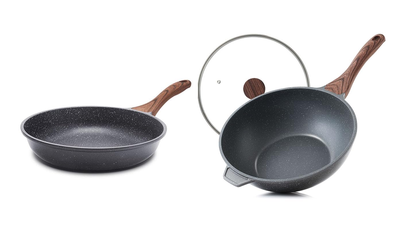 Amazon.com: SENSARTE 10 Inch Nonstick Frying Pan,Healthy Non Toxic