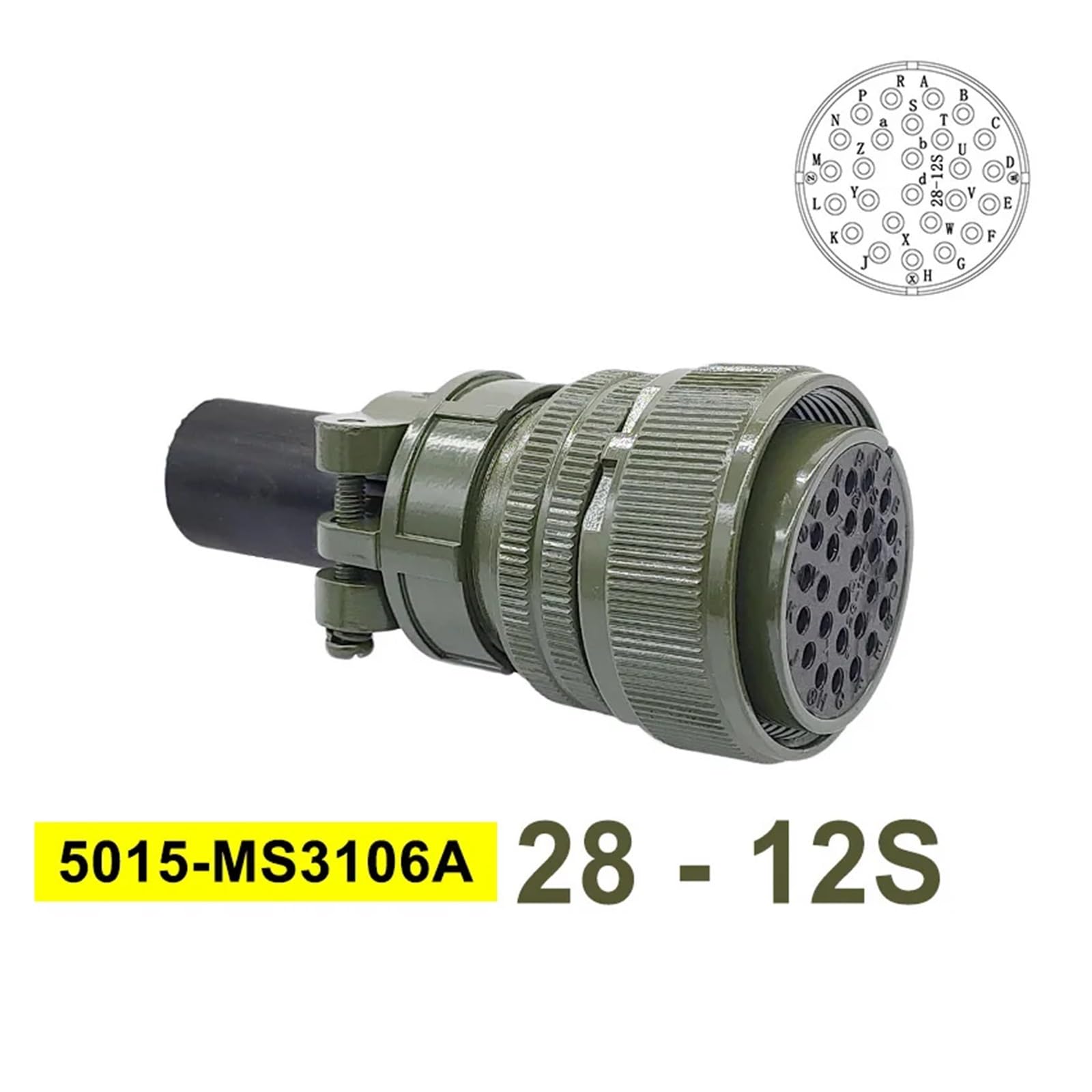 1 pz. Connettori circolari MIL-C 5015 28-11 28-12 - Connettori specifici for uso in studio, casa e trasmissione(Head 3106 28-12s)