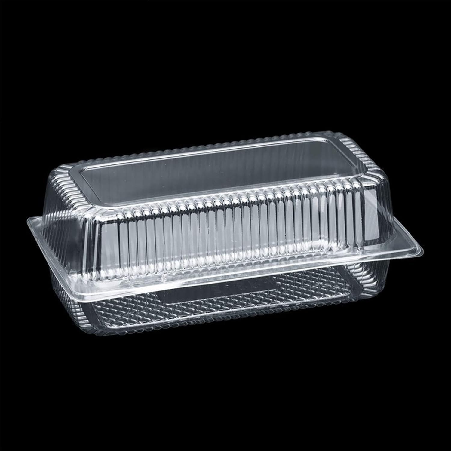 Caja desechable de plástico de 100 Piezas, Recipiente Transparente para Comida para Llevar con Tapas, recipientes para Comida para Llevar, Pasteles, Muffins, pastelería, Caja con bisagras pa