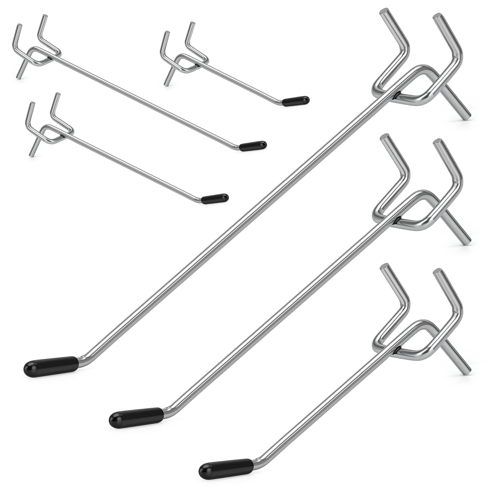 JEAWIWI Pegboard Hooks - 60 Pack -9