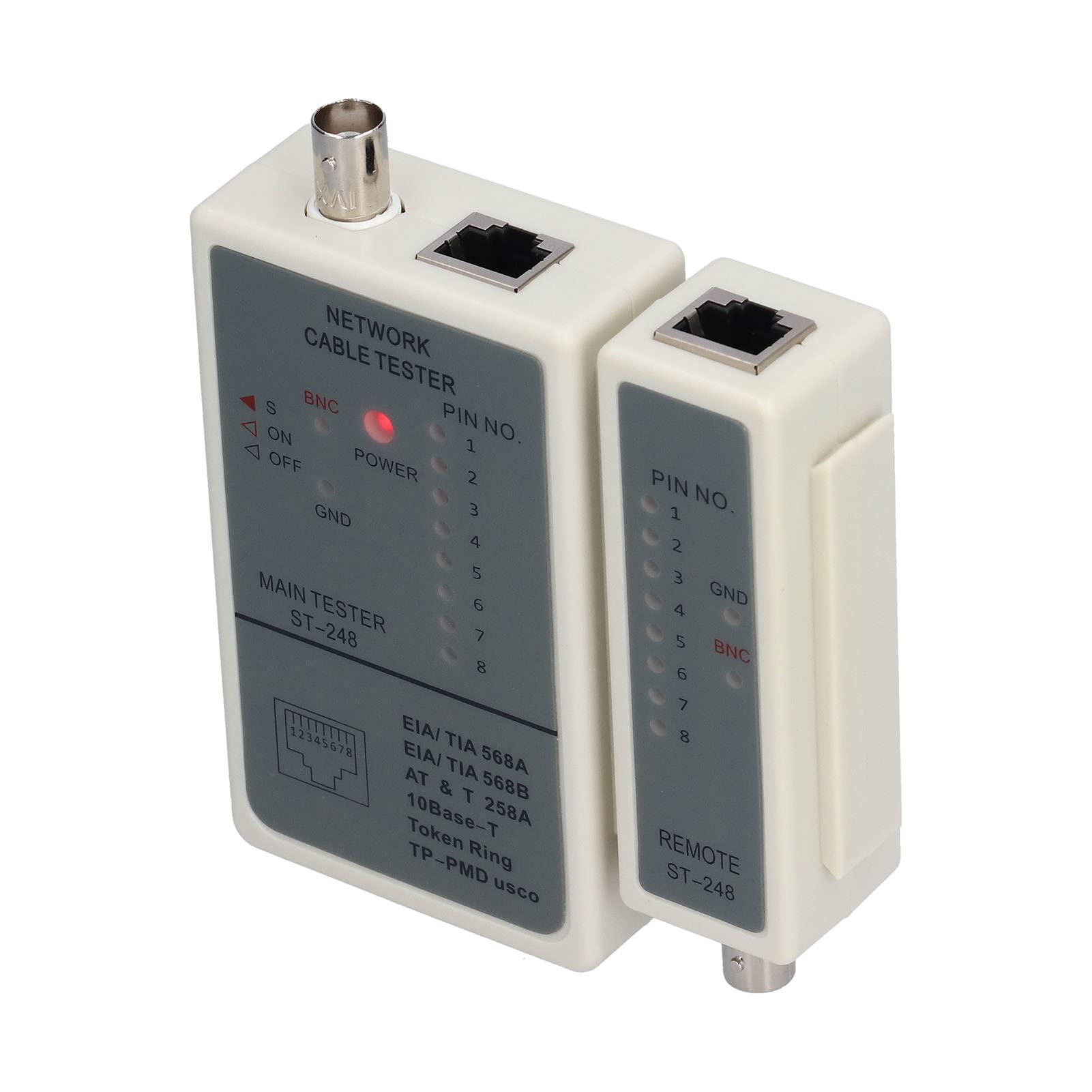 Cables Detector, Multifunctional Sensitive DC 9V Portable Network Cable Tester for RJ45 RJ12 RJ11-image-33