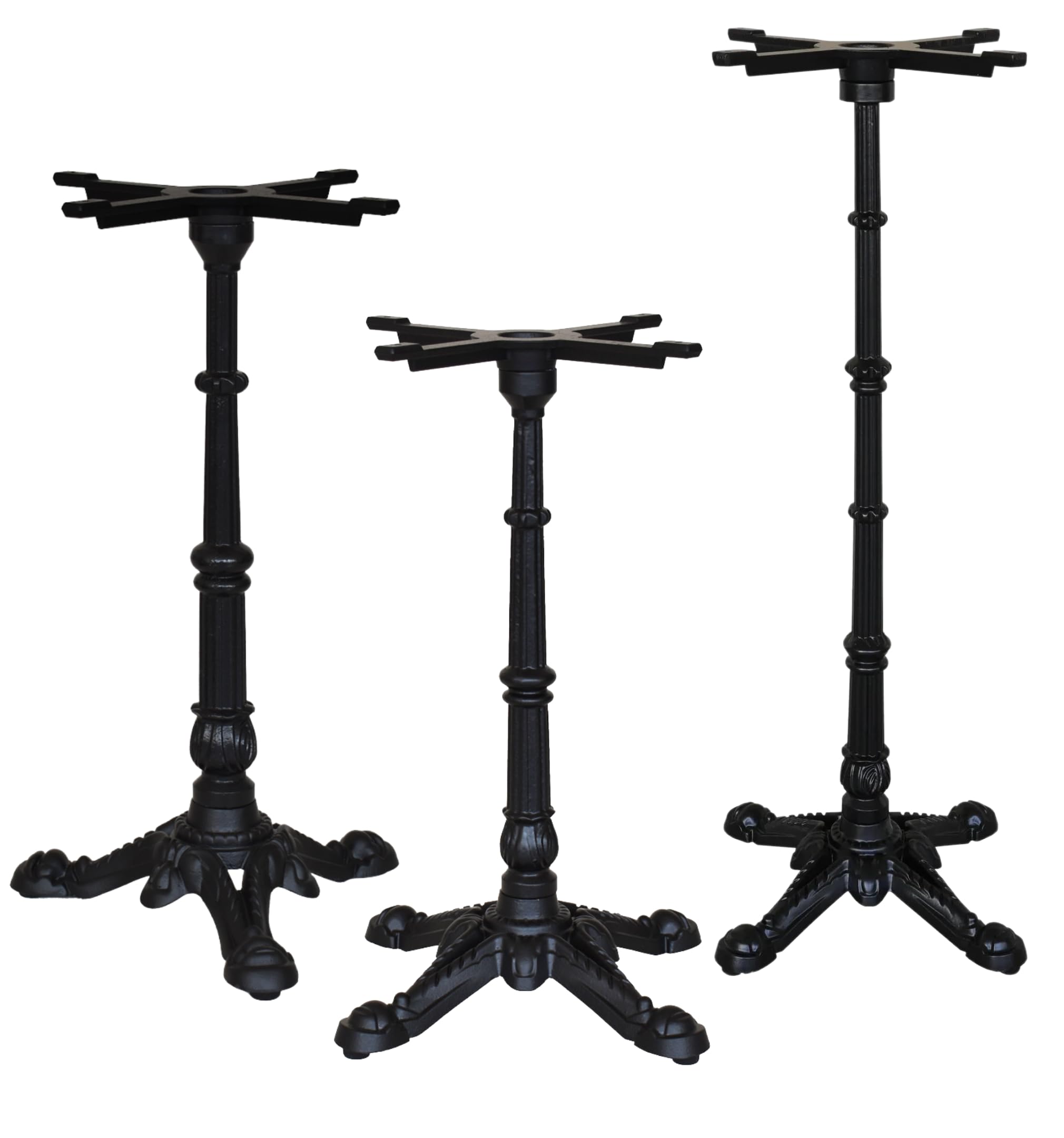 ZStyle Base para mesa – Pie central – Mesa de hierro fundido – Para bares, bistrós y restaurantes – Catering – Pata de León (Z778: Ø 55 x H 107 cm)