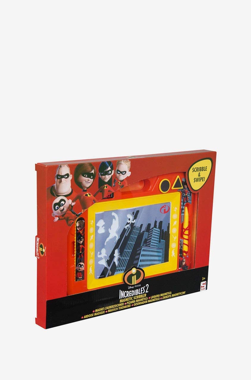 Brands For LessSambro Disney IncRedibles 2 Medium Magnetic Scribbler, Yellow/Red Combo