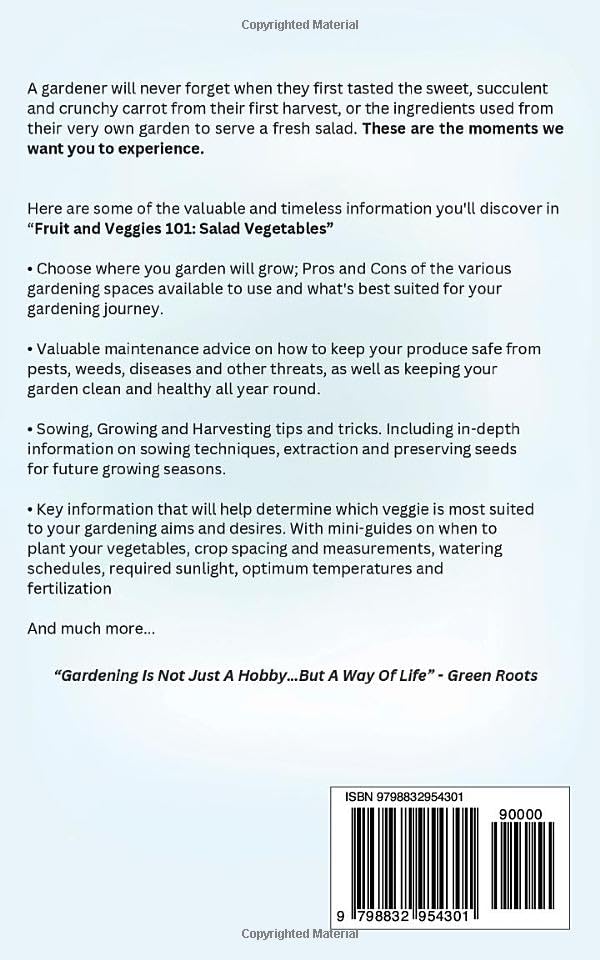 Miniatura 2 de Fruit and Veggies 101 Gardening Guide On How To Grow The Freshest & Ripest Salad Vegetables (Perfect For Beginners) (Fruit and Vegetable Gardening