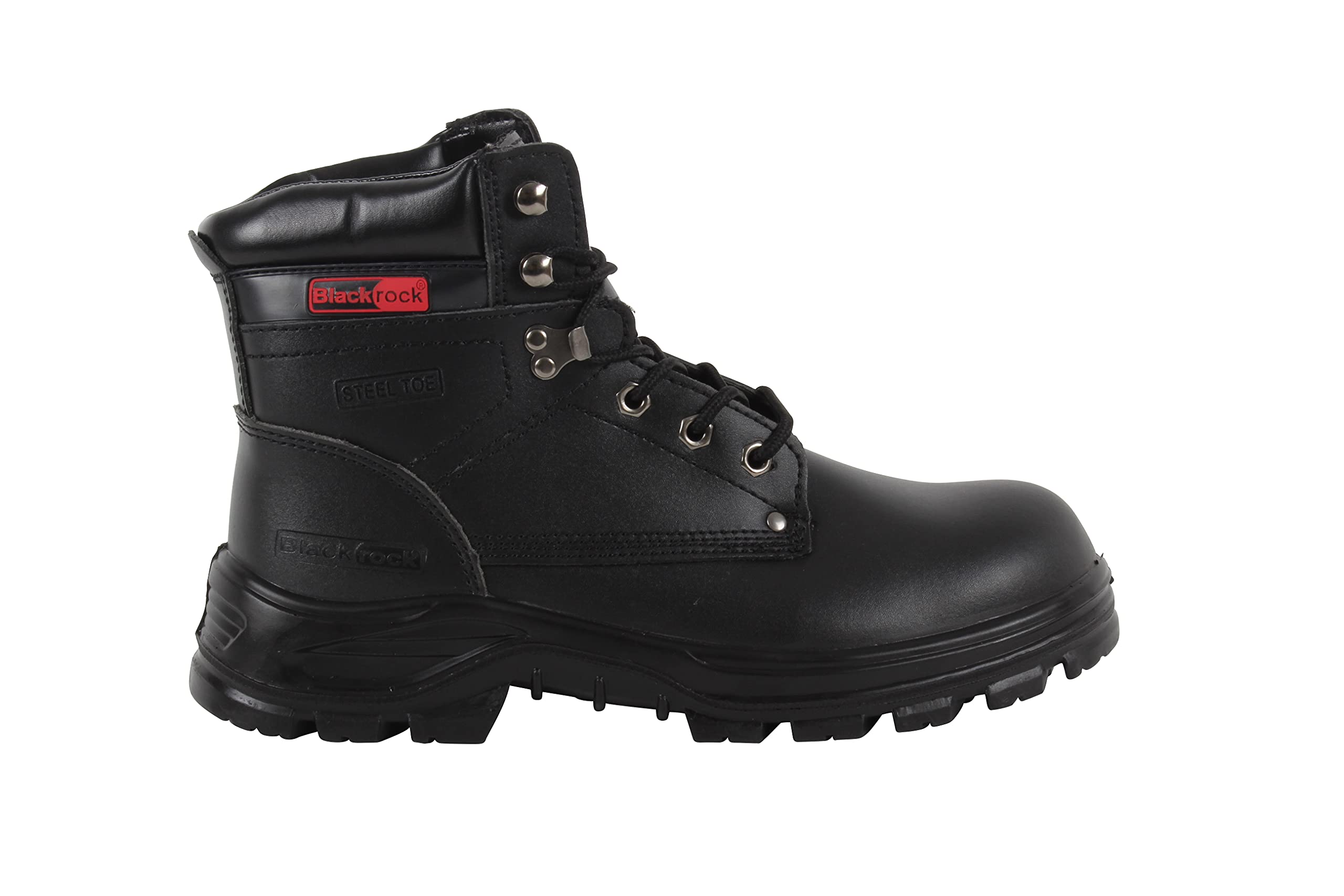 Blackrock Ultimate S3 Botas de Seguridad Resistentes al Agua con Protección Antiestática, Piel Negra, Hiker con Puntera de Acero y Suela de Acero Protectora, Botas de Trabajo de Seguridad Ligeras