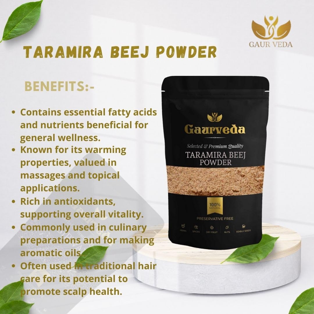 GAURVEDA Taramira Beej Pdr.- Taramira Seeds Pdr. - Arugula Seed Pdr. - Natural (100 Grams) - Image 4 thumbnail