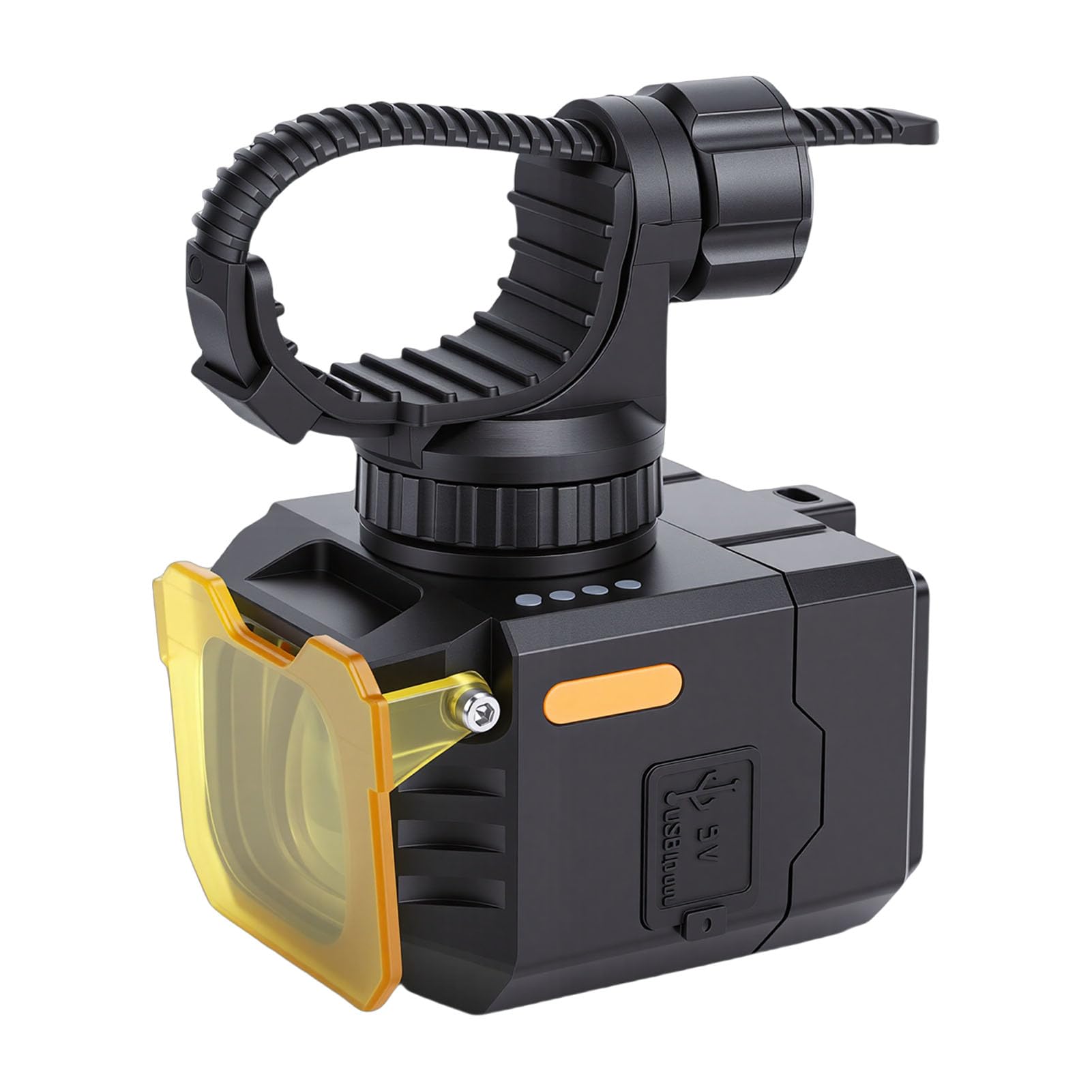 Bediffer Luce per Bici Ultra Luminosa IPX5 Impermeabile Tipo C Faro per Bicicletta a Ricarica Rapida per Guida Notturna 2400lx 3600mAh Design Compatto